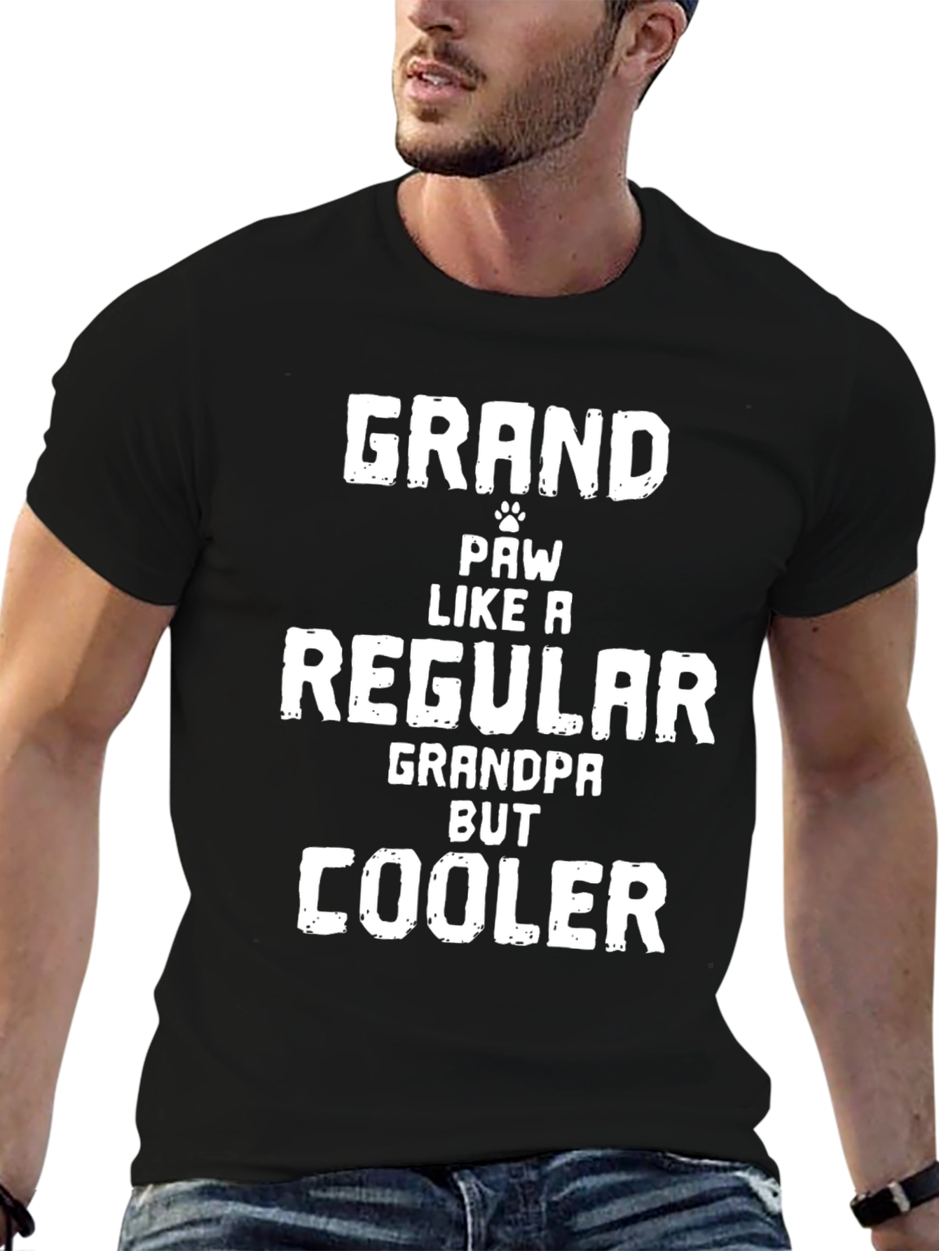 Grand Paw Like a Regular Grandpa But Cooler T-Shirt