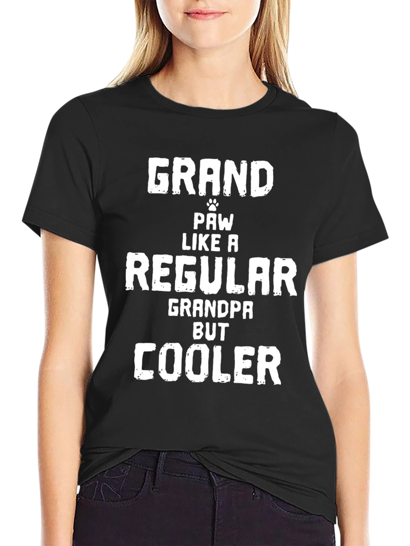 Grand Paw Like a Regular Grandpa But Cooler T-Shirt