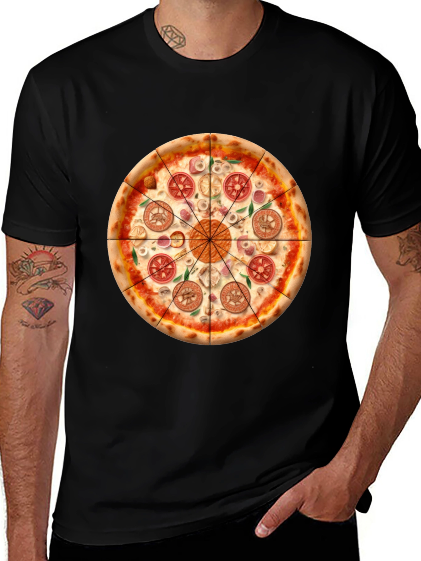 Pizza Graphic T-Shirt - Fun Foodie Tee