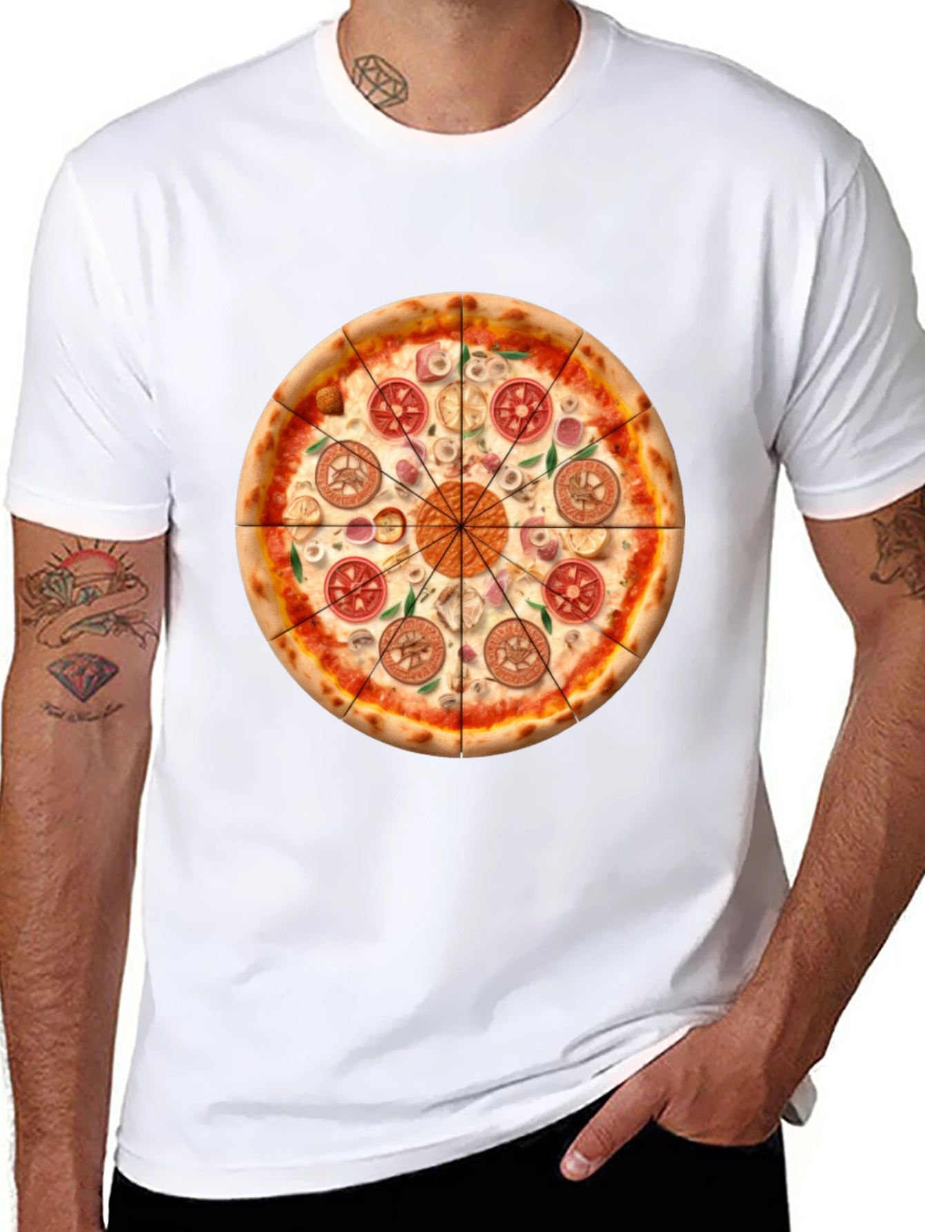 Pizza Graphic T-Shirt - Fun Foodie Tee
