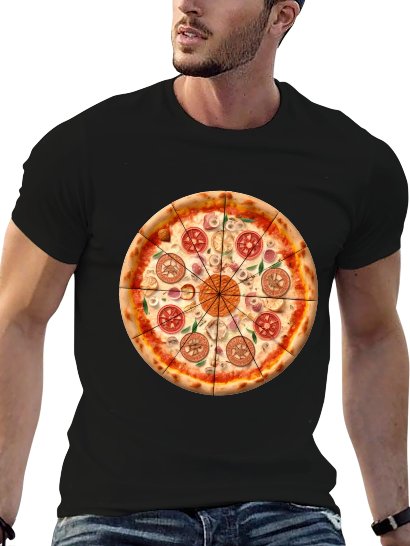 Pizza Graphic T-Shirt - Fun Foodie Tee