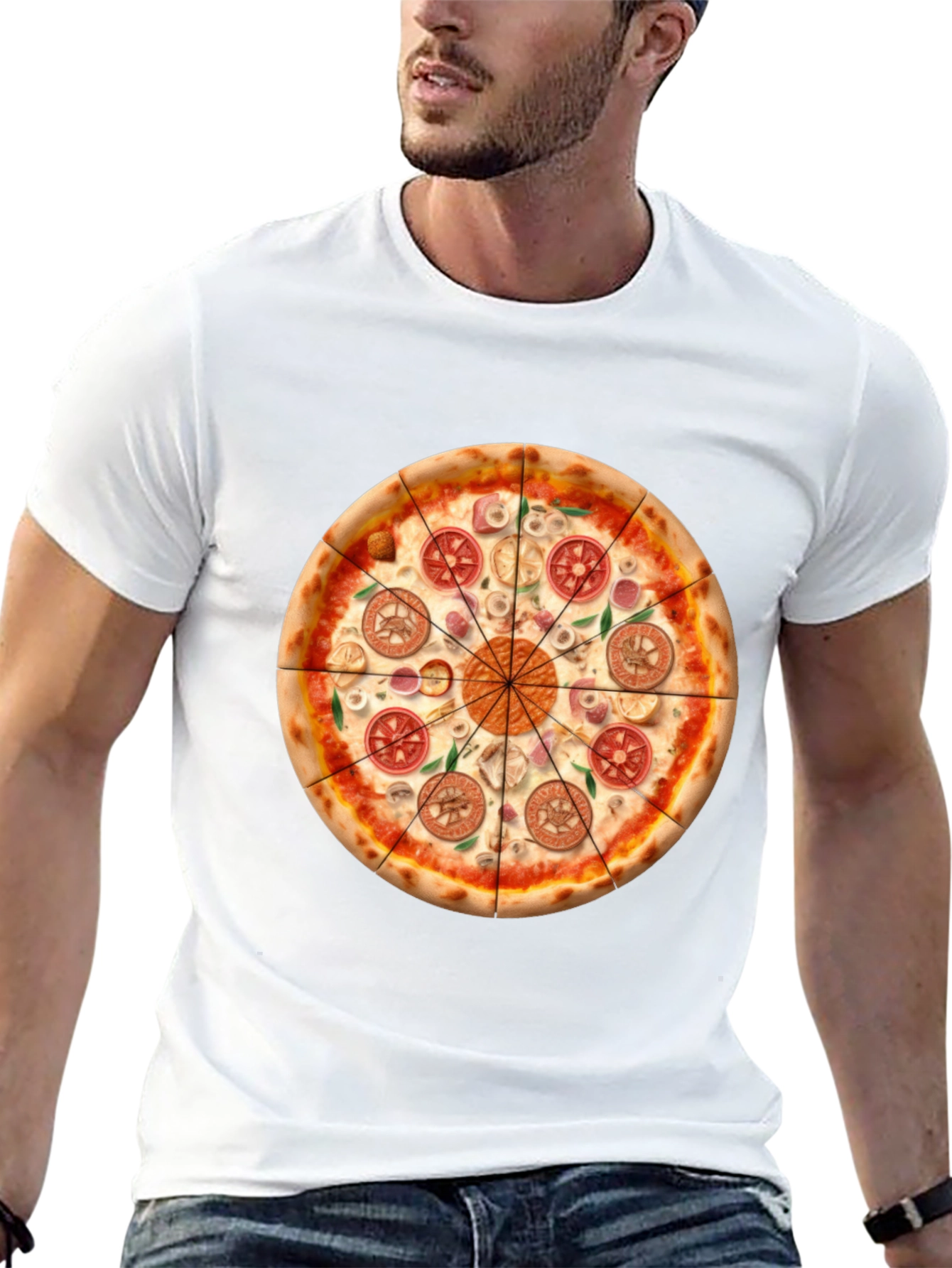 Pizza Graphic T-Shirt - Fun Foodie Tee