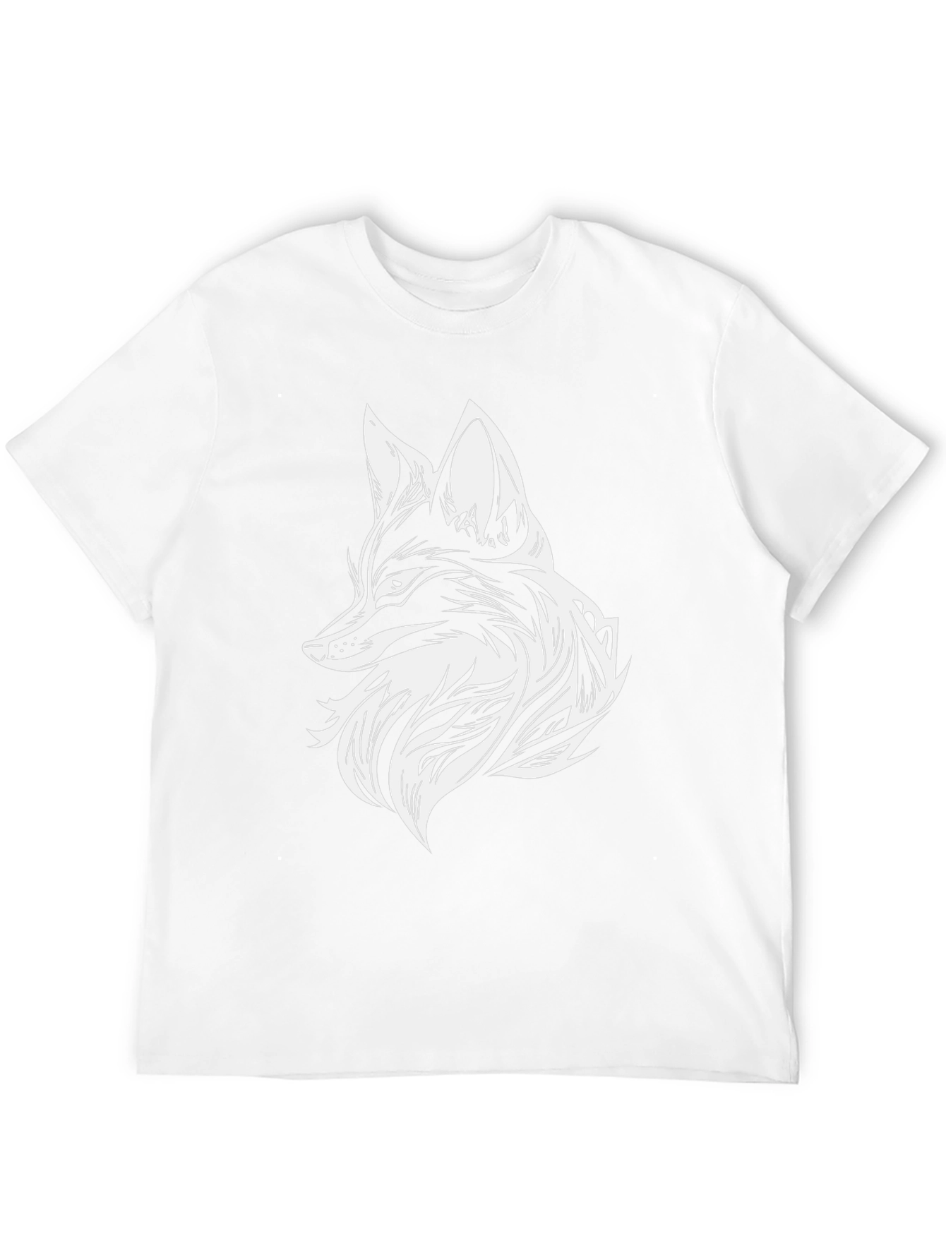 Fox Head Graphic Tee - Stylish Black T-Shirt