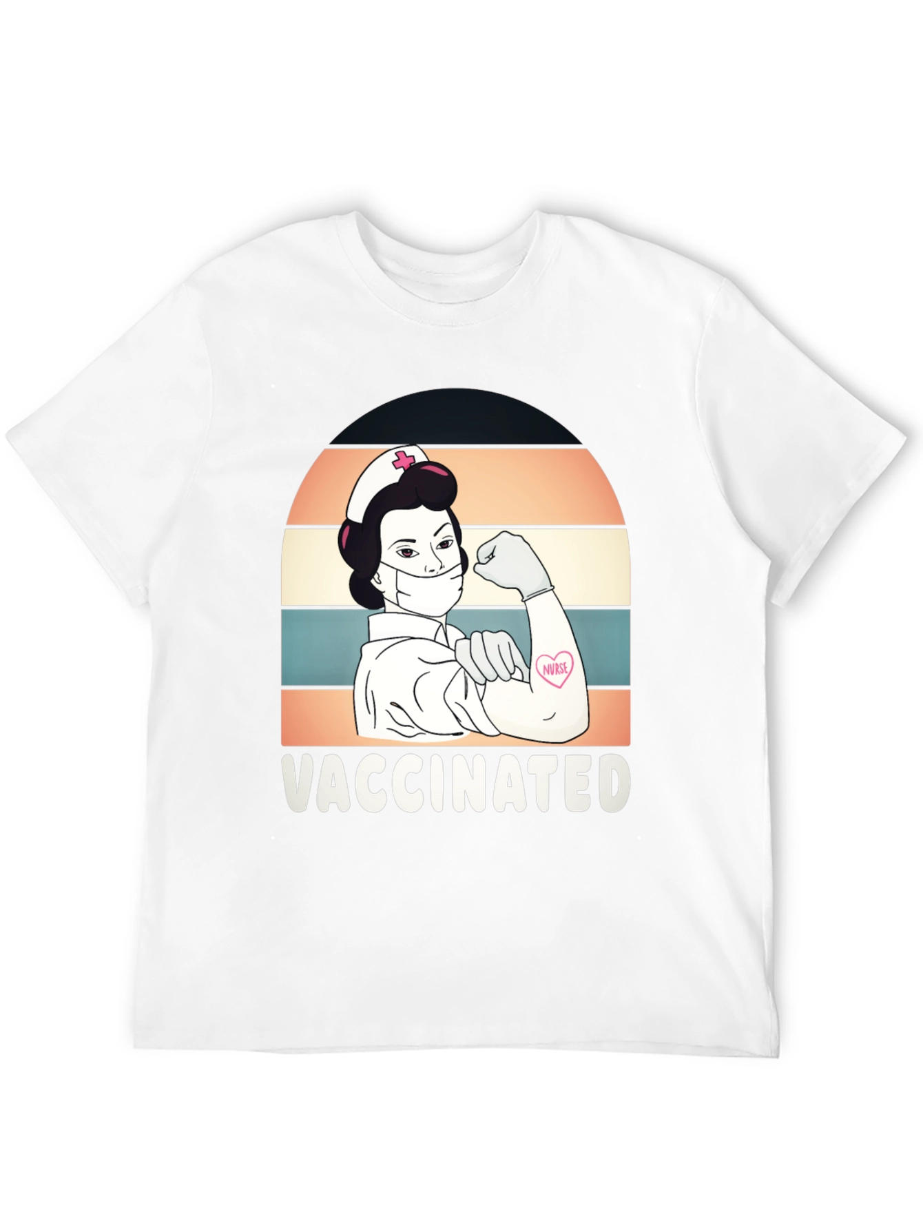 Vaccinated Nurse Graphic T-Shirt