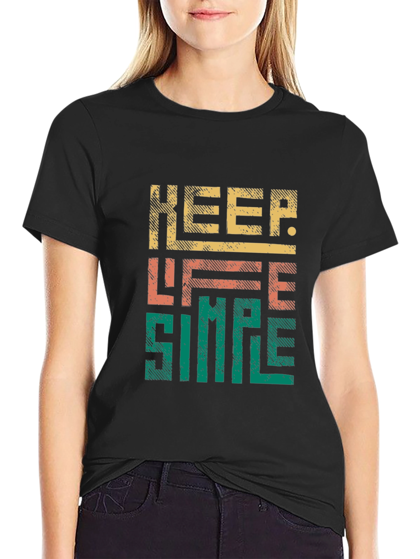 Keep Life Simple Graphic Tee - Stylish Comfort