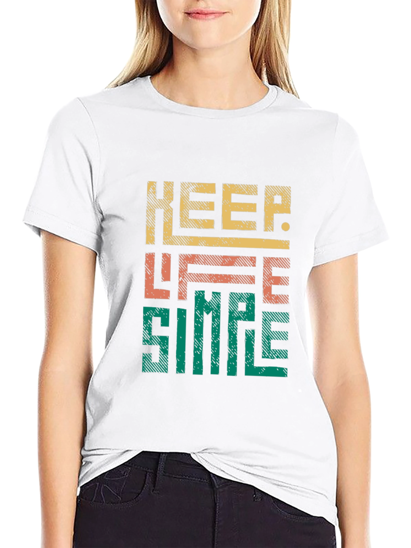 Keep Life Simple Graphic Tee - Stylish Comfort