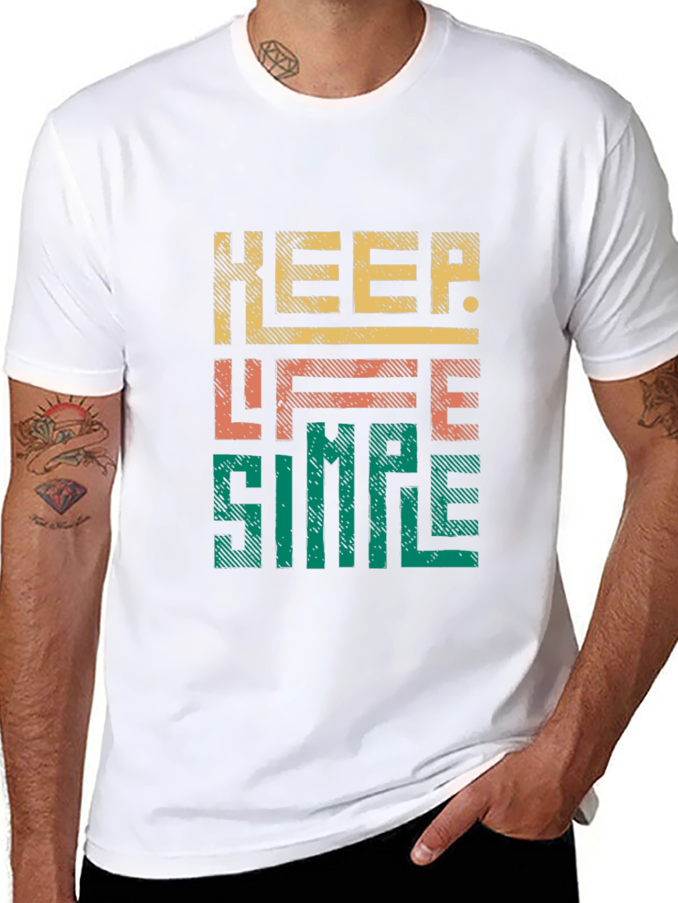Keep Life Simple Graphic Tee - Stylish Comfort