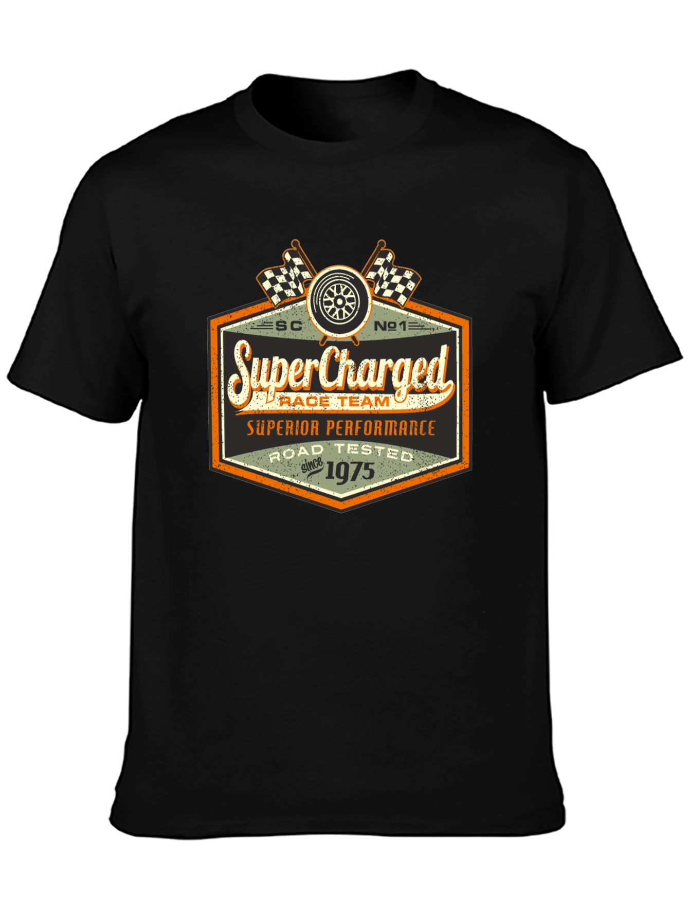 SuperCharged Race Team T-Shirt - Road Tested Since 1975