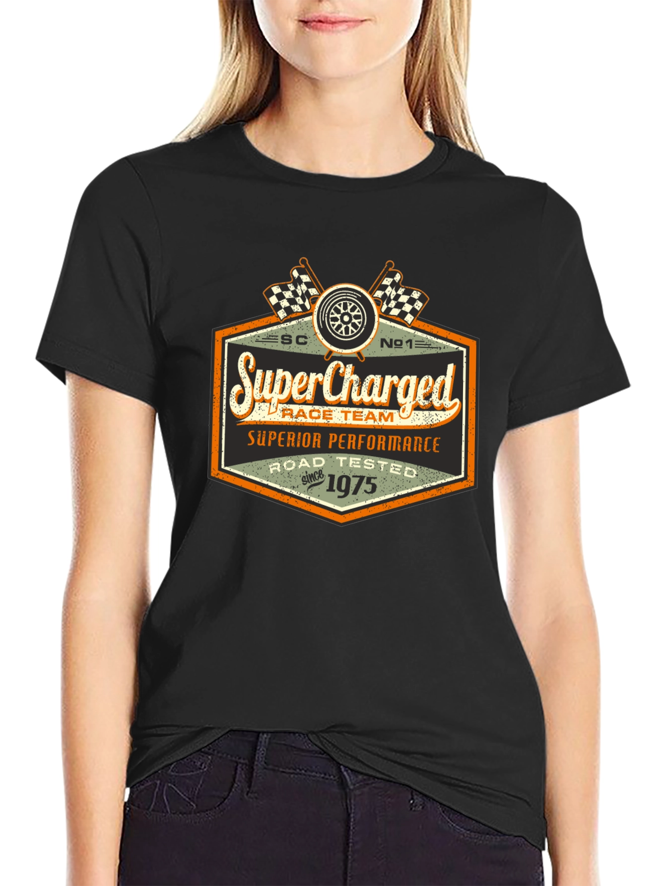 SuperCharged Race Team T-Shirt - Road Tested Since 1975
