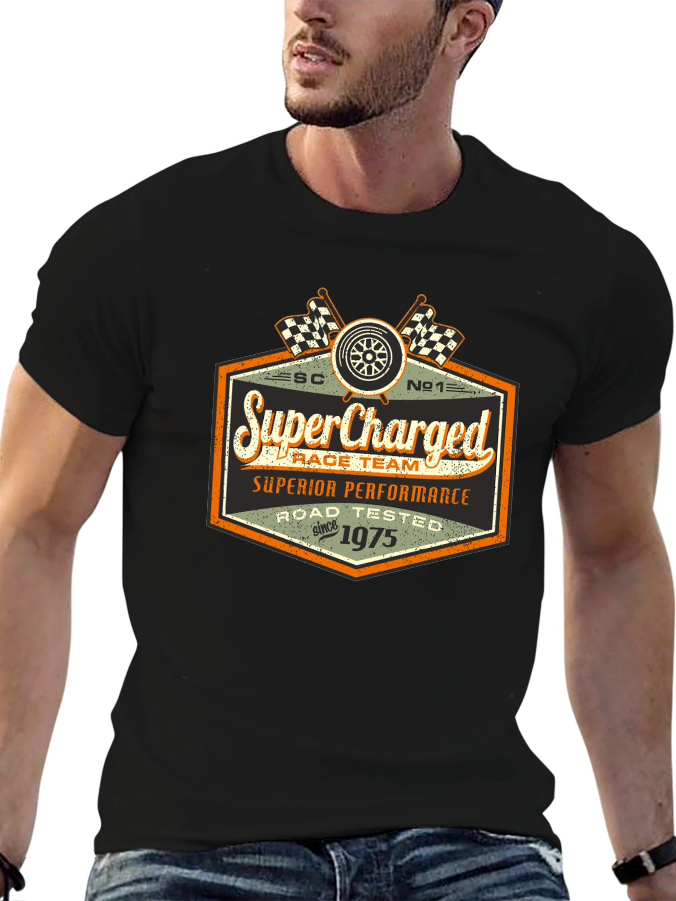 SuperCharged Race Team T-Shirt - Road Tested Since 1975