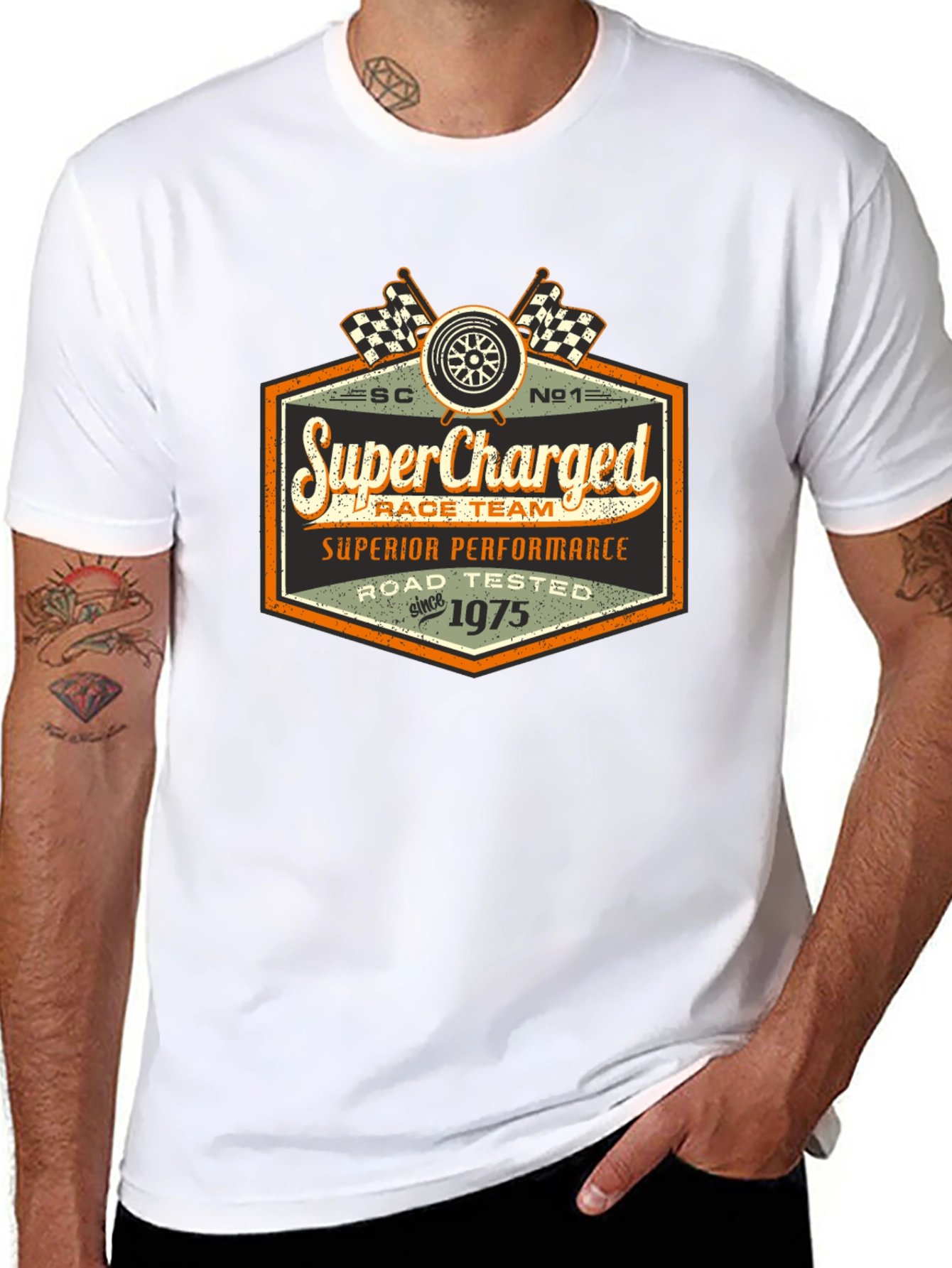 SuperCharged Race Team T-Shirt - Road Tested Since 1975