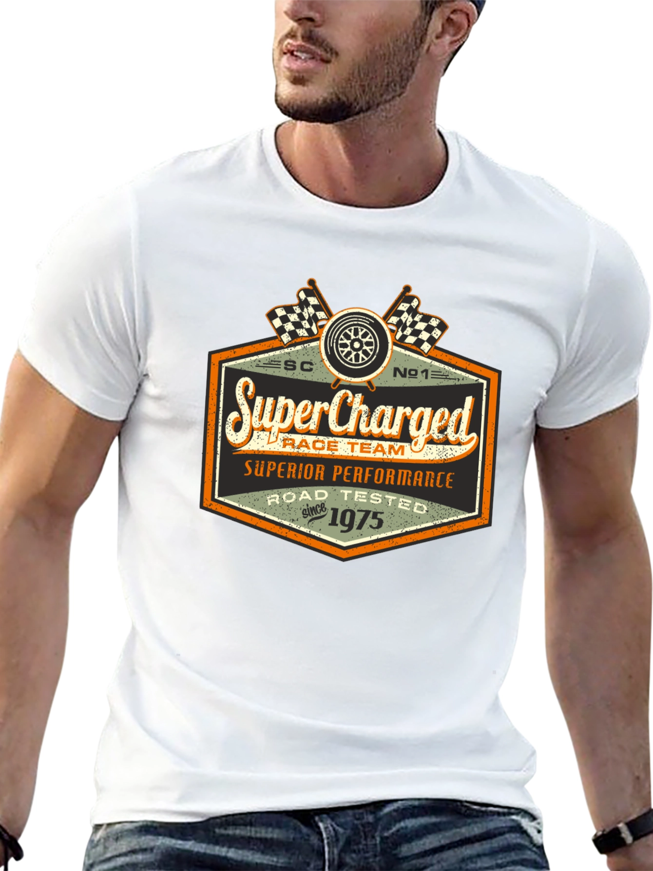 SuperCharged Race Team T-Shirt - Road Tested Since 1975