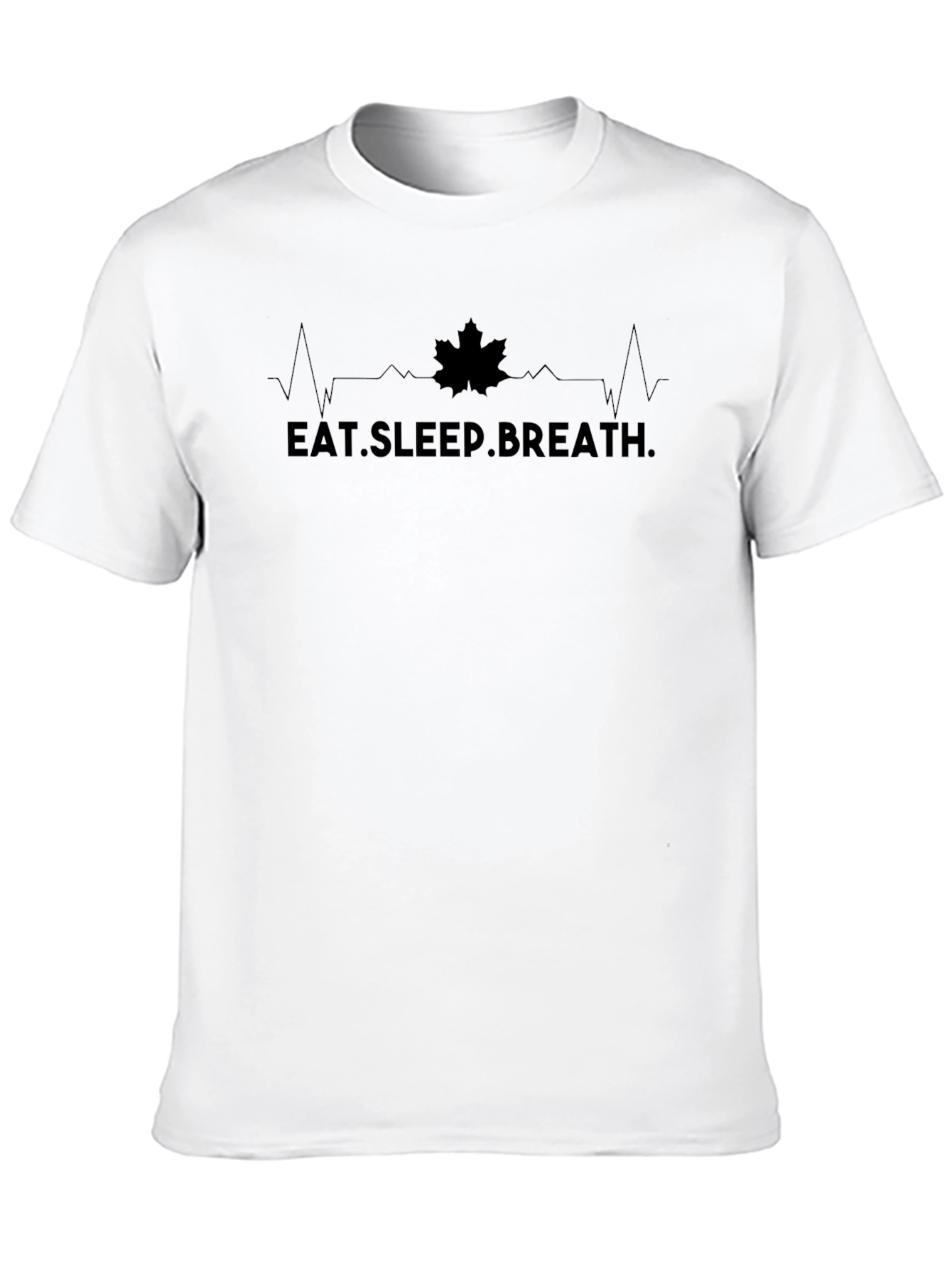 Eat Sleep Breathe T-Shirt - Maple Leaf