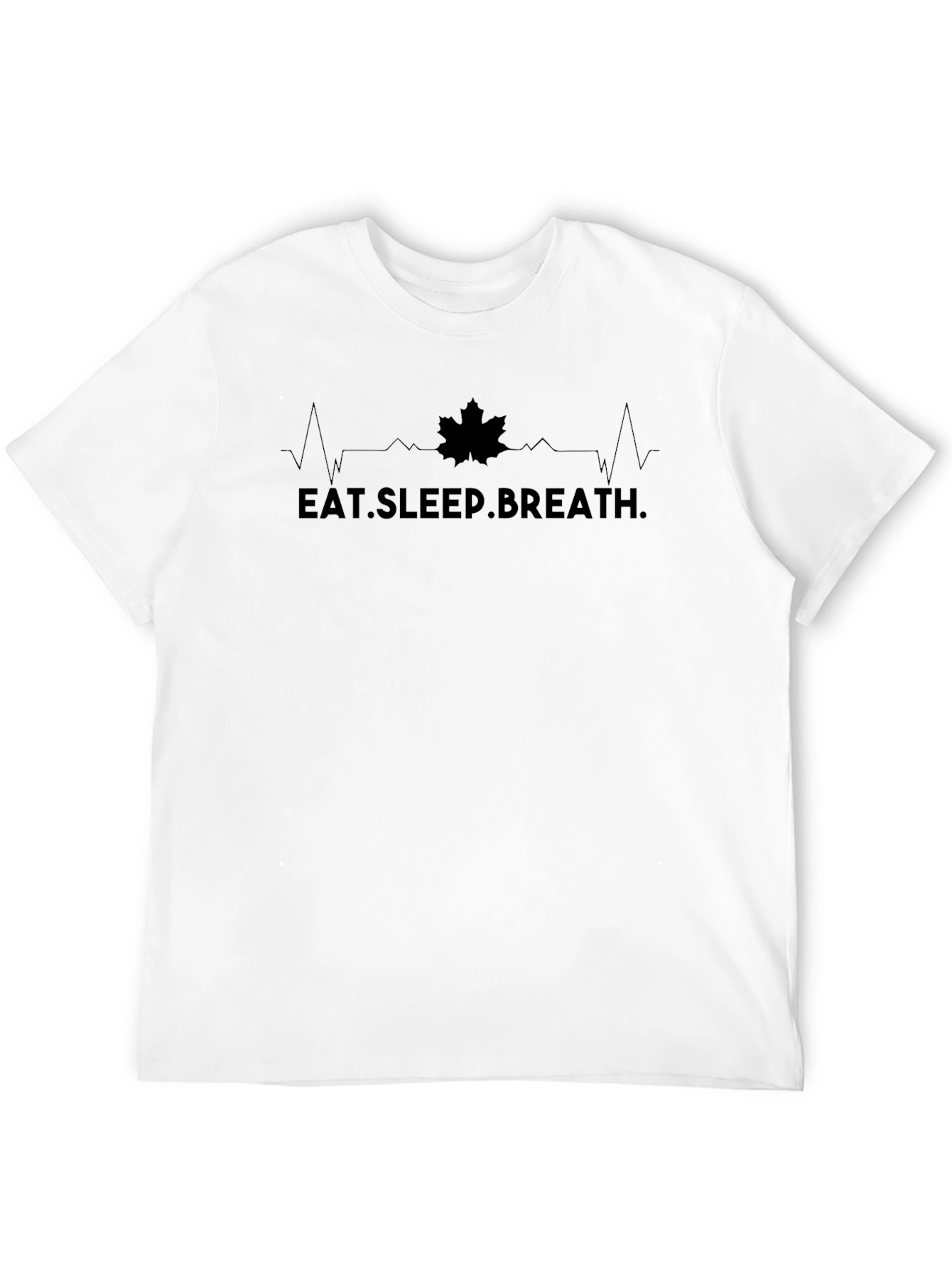 Eat Sleep Breathe T-Shirt - Maple Leaf