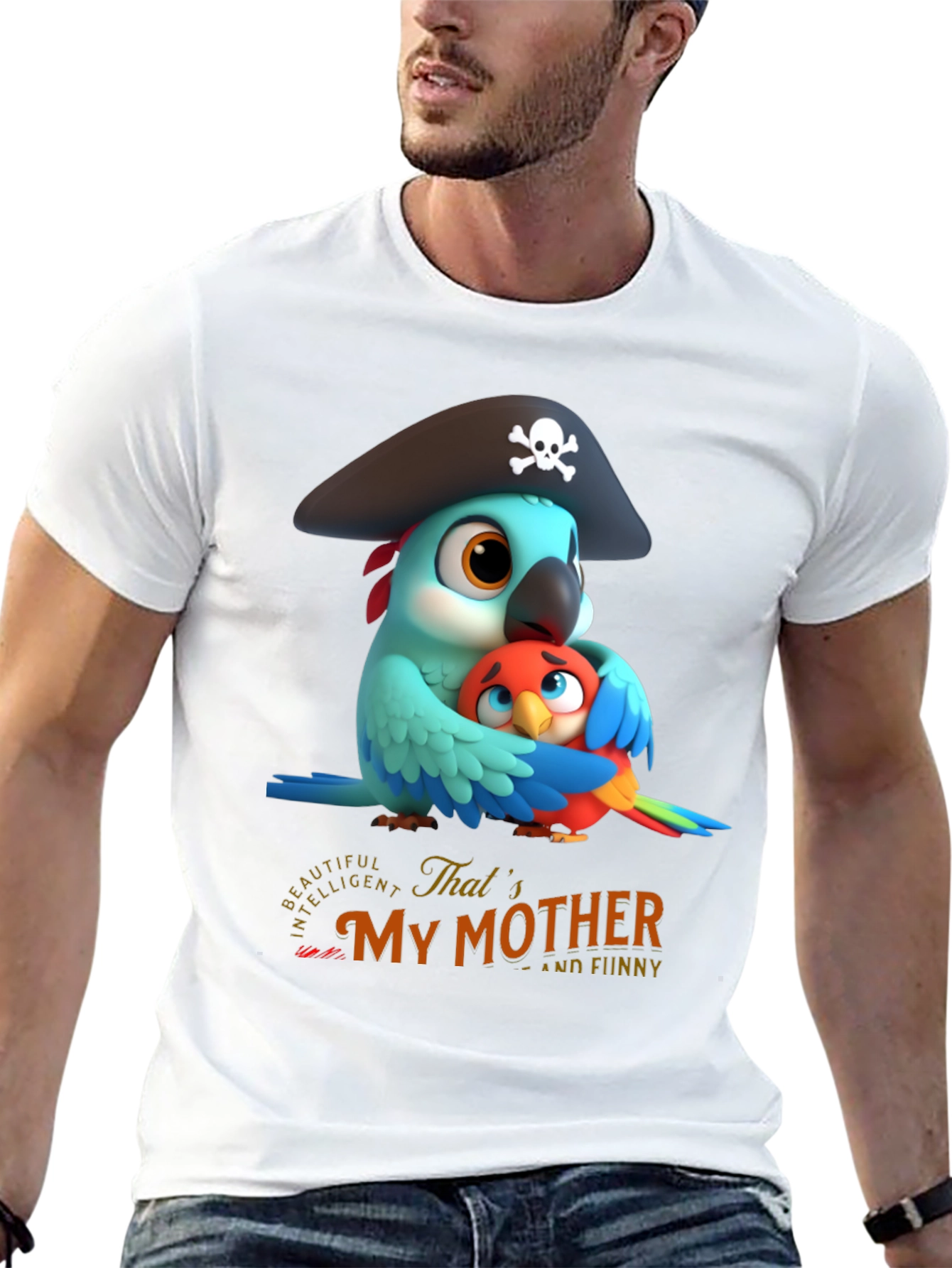 Cute Parrot Mothers Day T-Shirt