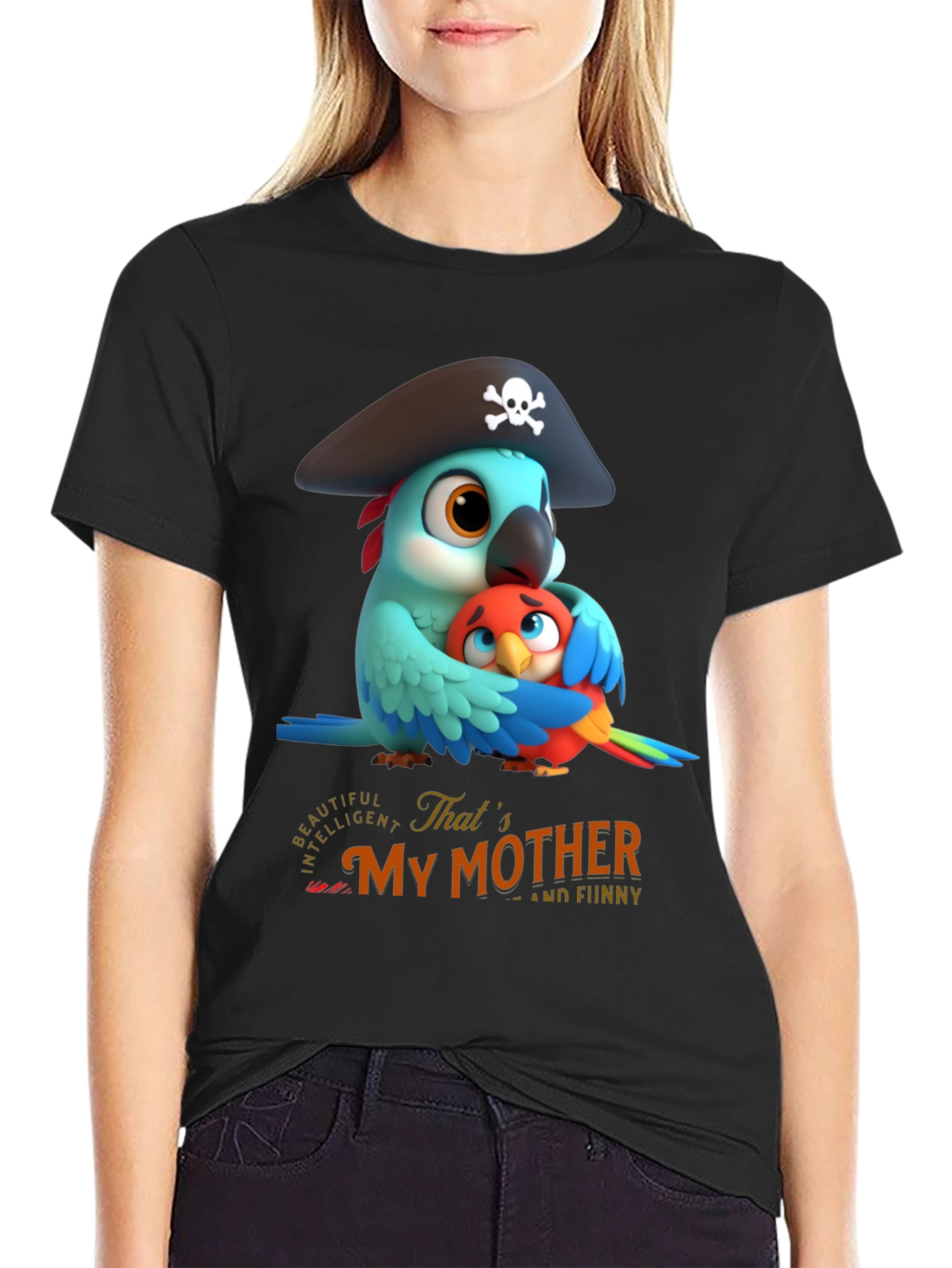 Cute Parrot Mothers Day T-Shirt