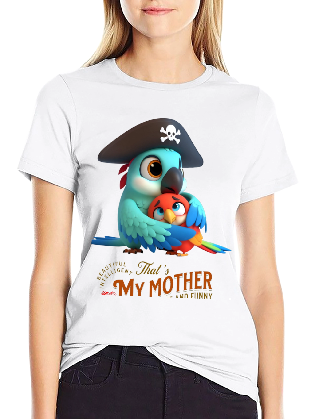 Cute Parrot Mothers Day T-Shirt