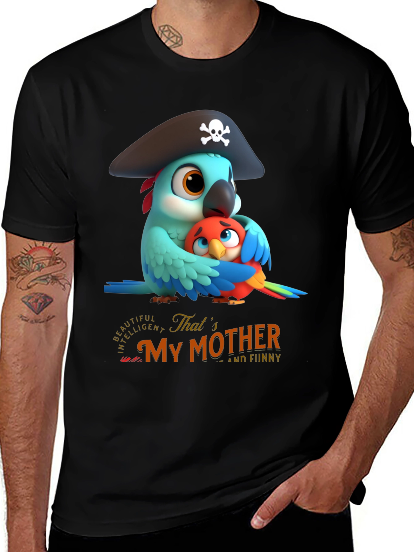 Cute Parrot Mothers Day T-Shirt