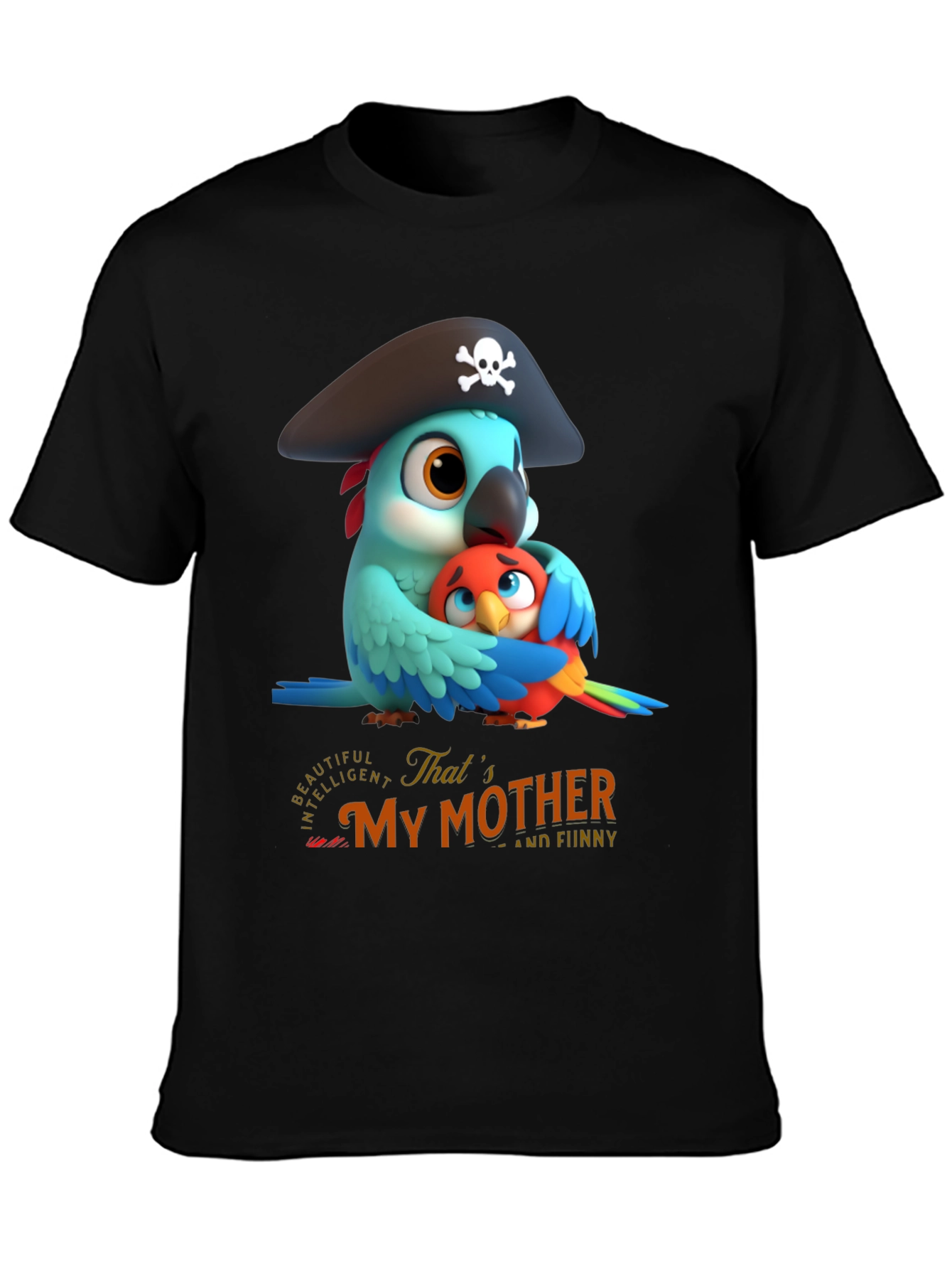 Cute Parrot Mothers Day T-Shirt