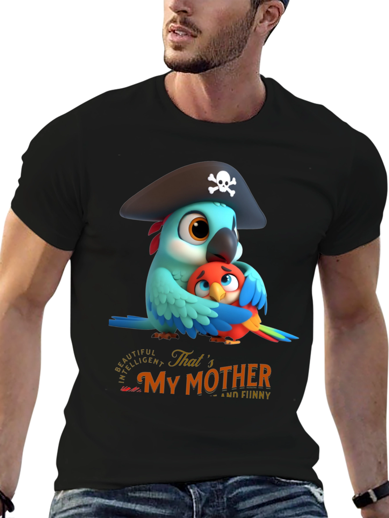 Cute Parrot Mothers Day T-Shirt