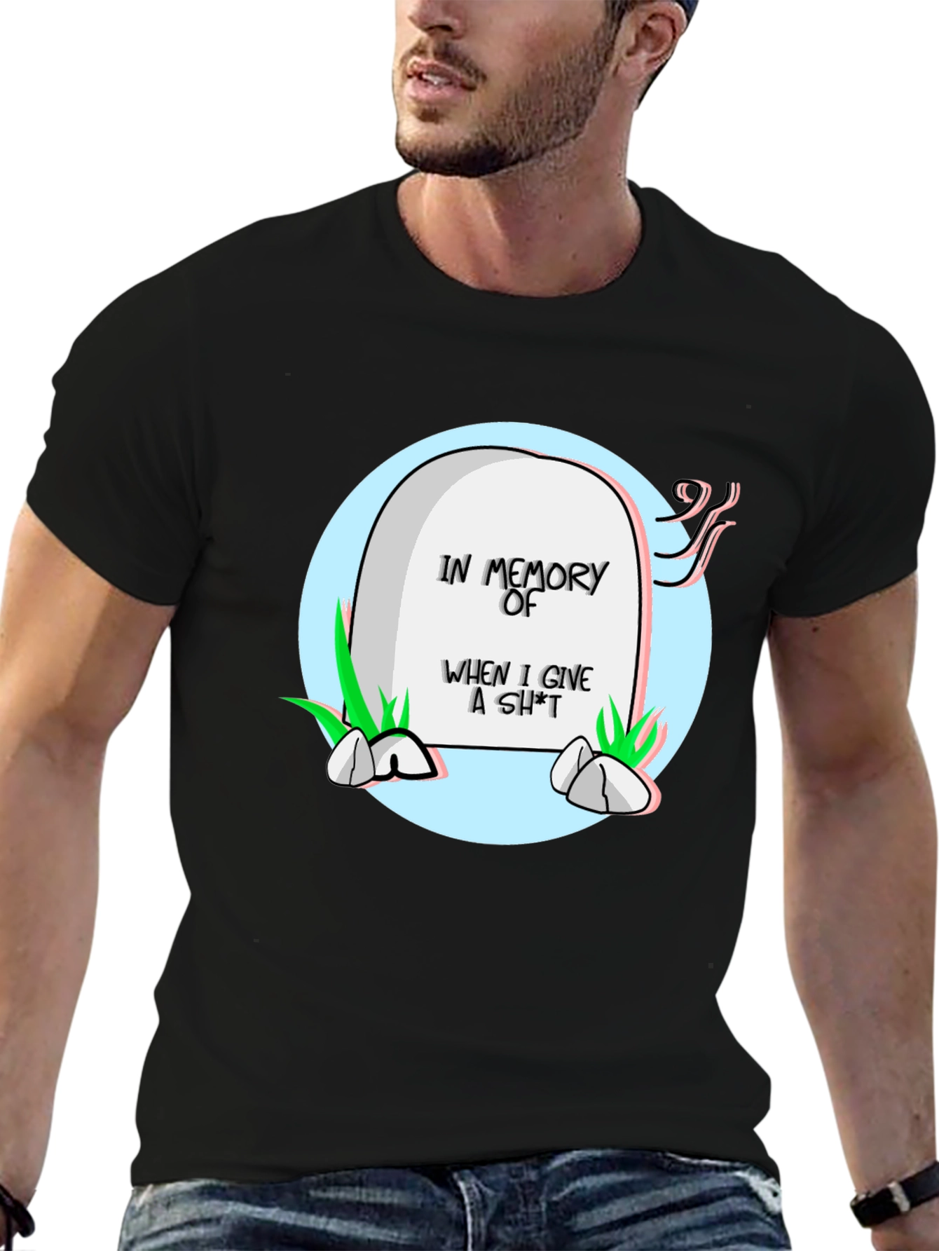 Funny Tombstone T-Shirt - In Memory Of