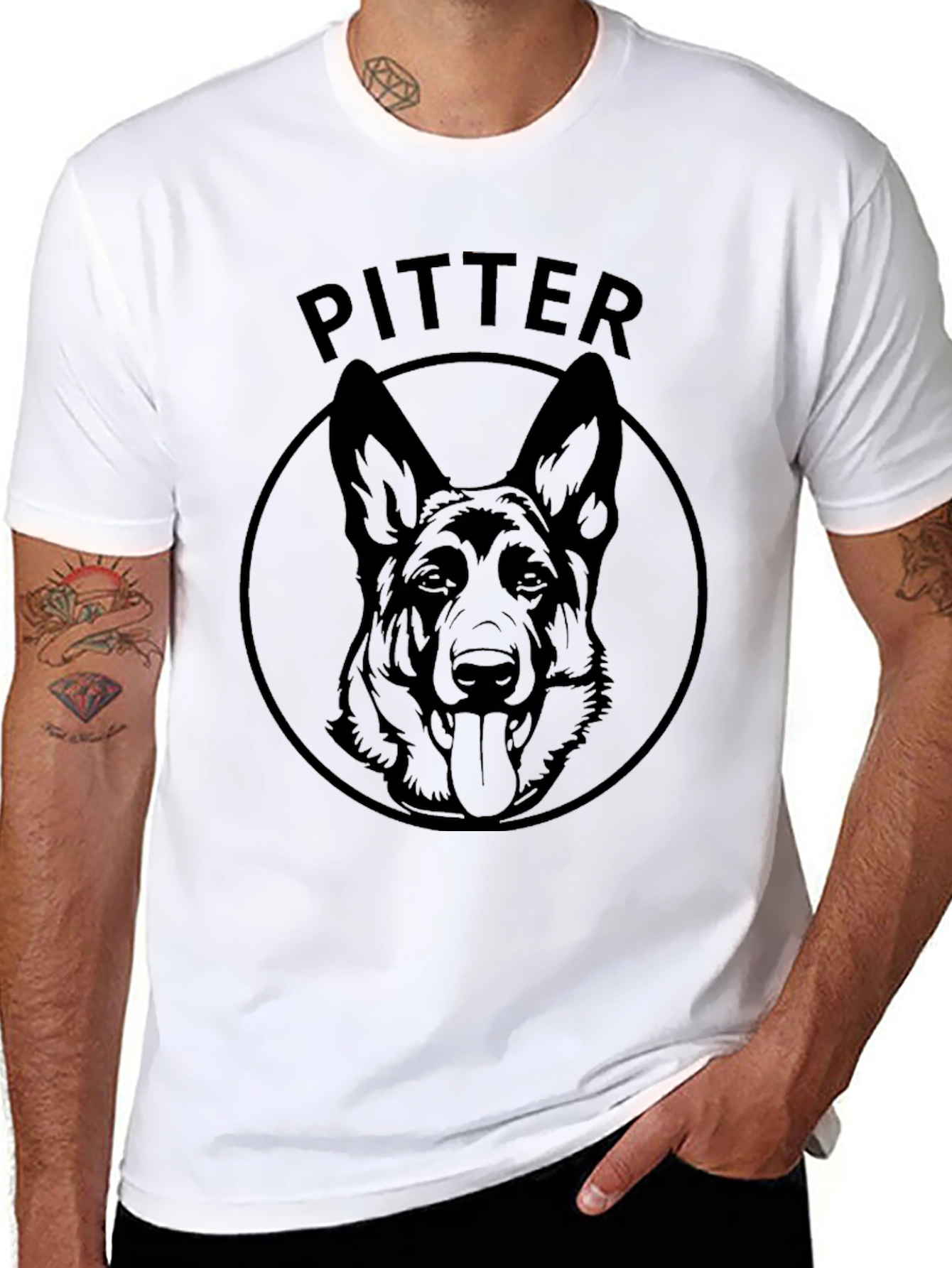 German Shepherd Pitter T-Shirt - Dog Lover Tee
