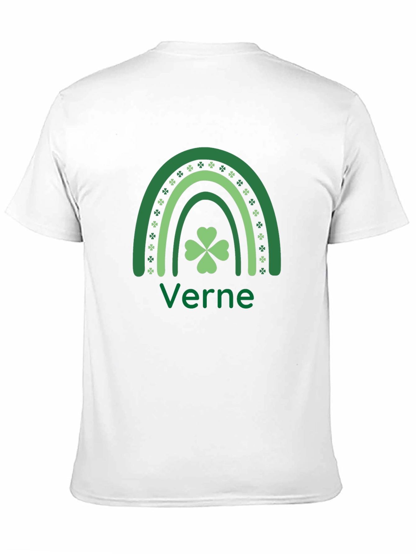St. Patricks Day Verne T-Shirt Clover Rainbow