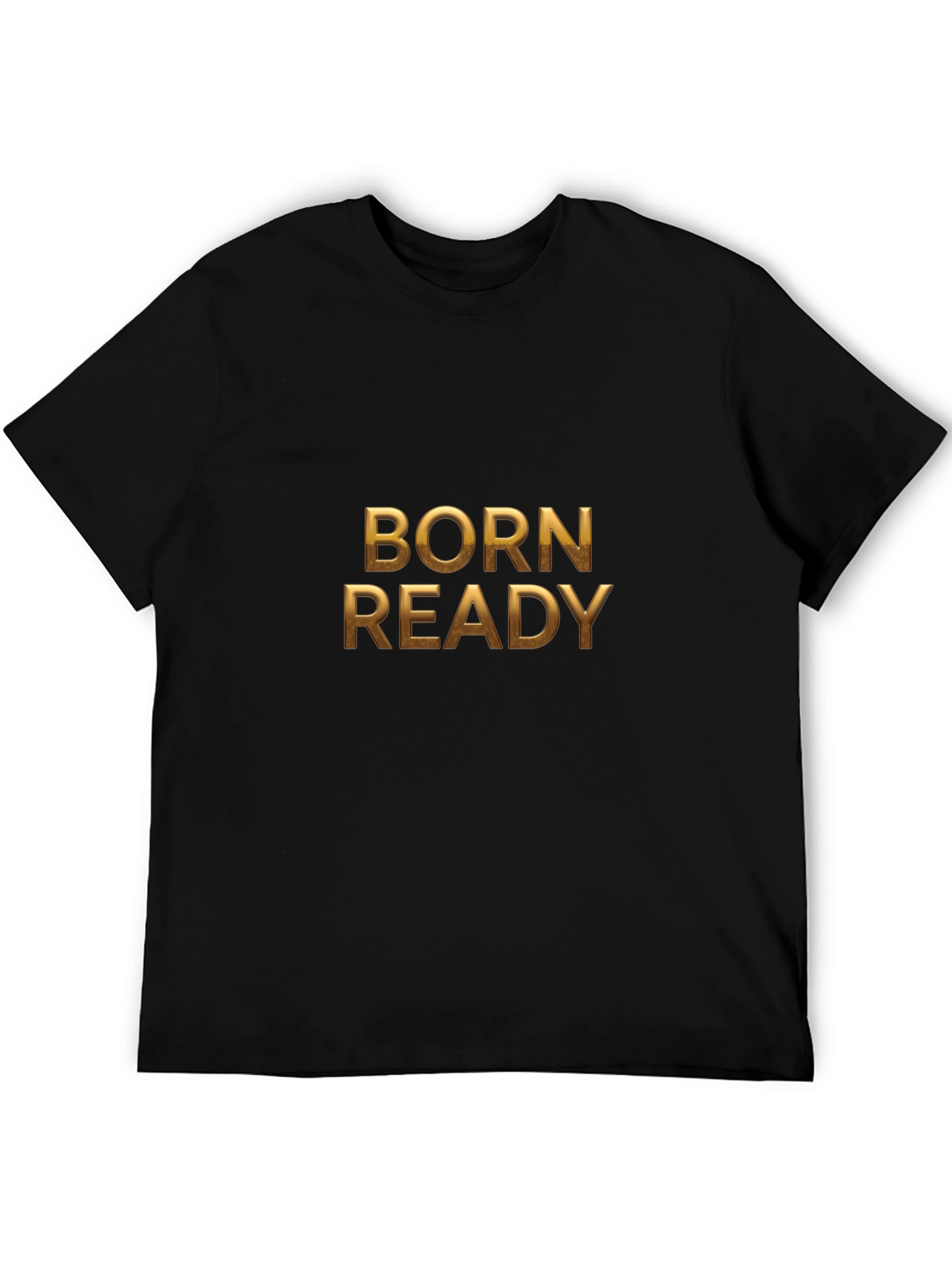 Born Ready Graphic Print Black T-Shirt