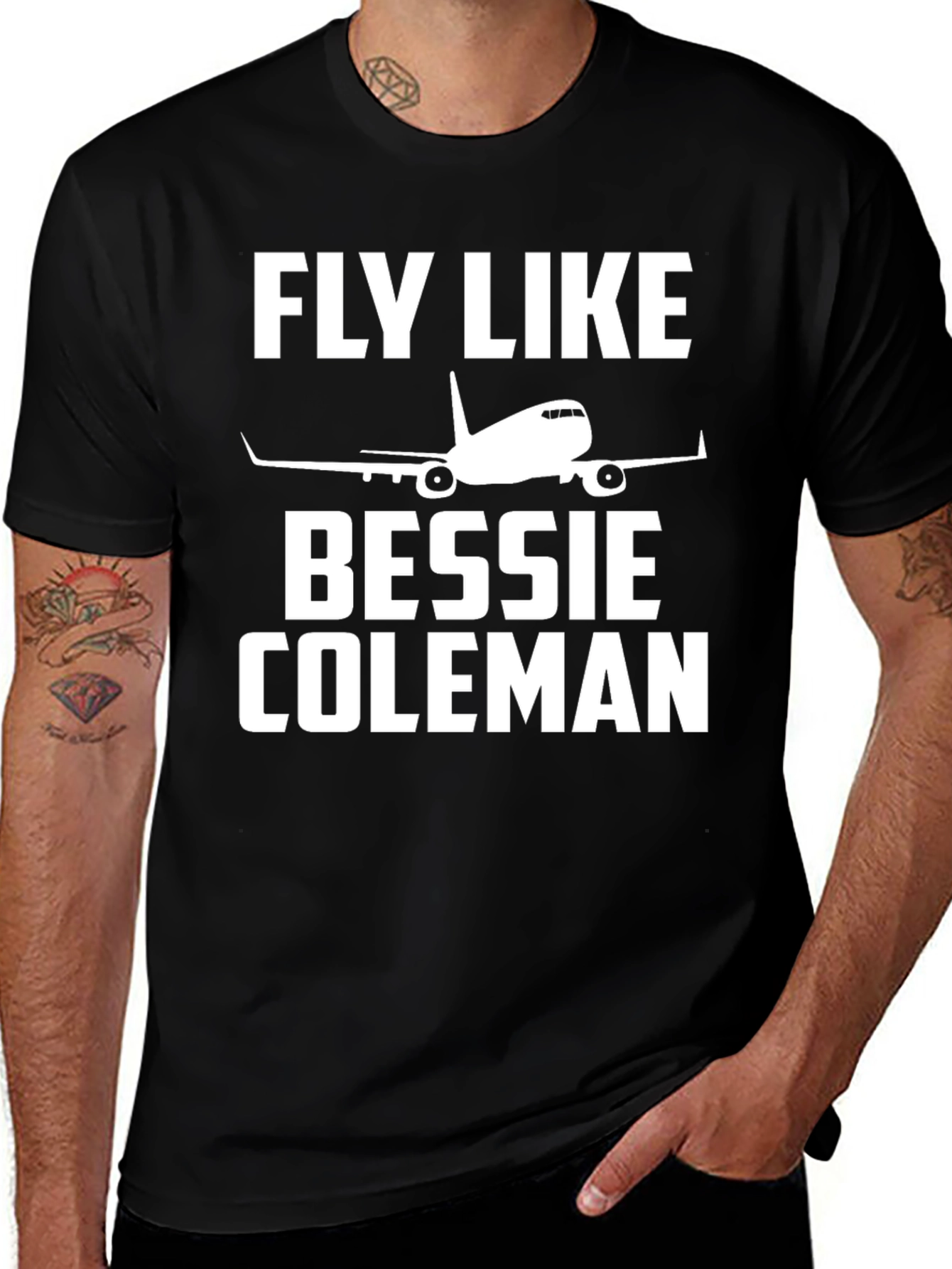 Fly Like Bessie Coleman T-Shirt Aviation Tee