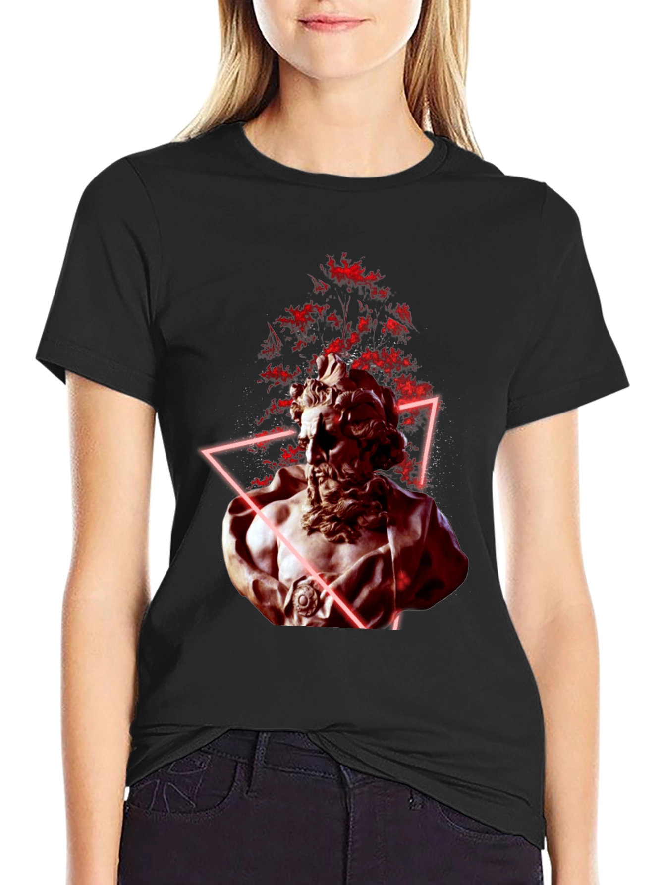 Statue Graphic Tee - Mens Black T-Shirt