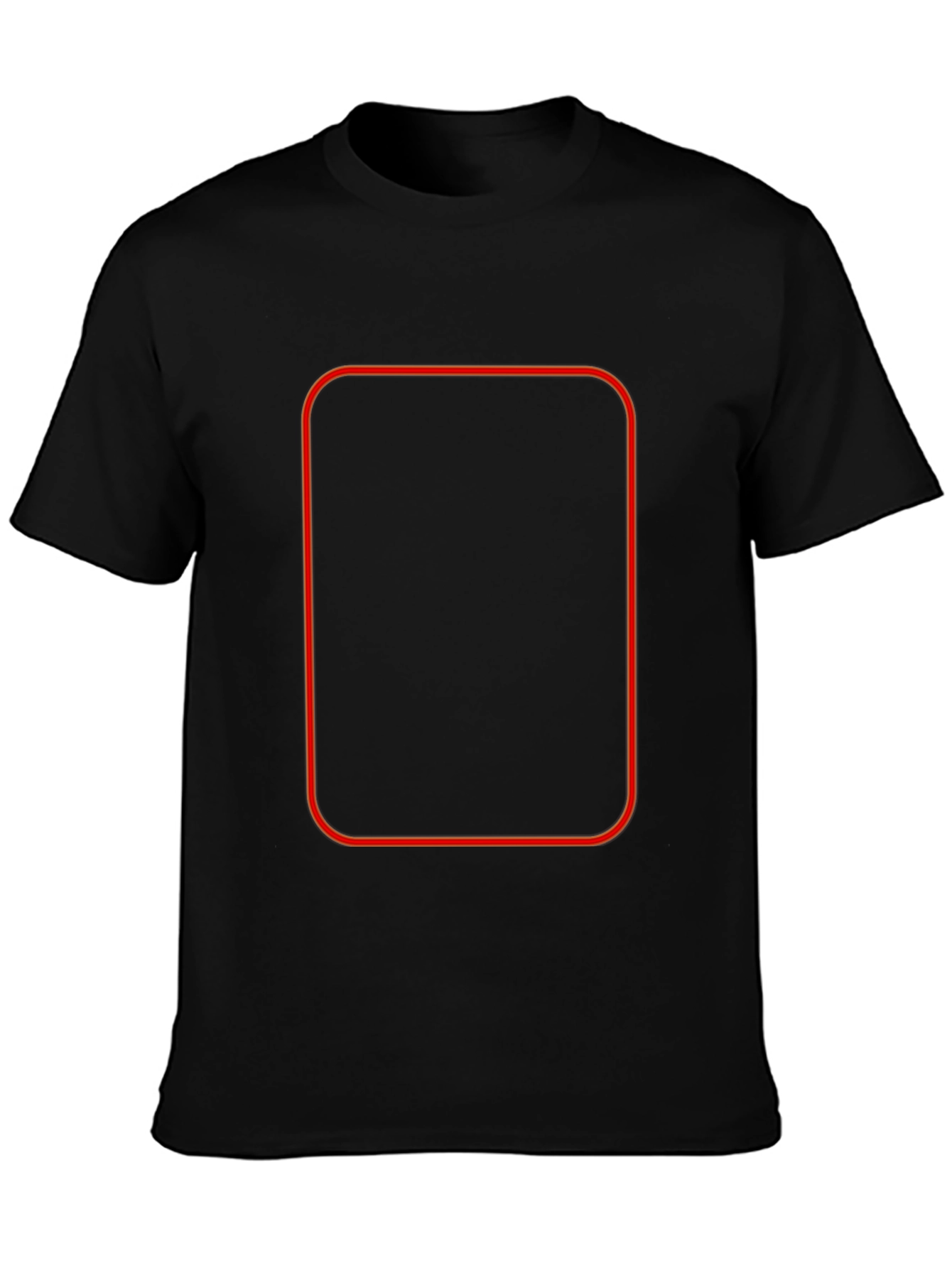 Mens Black Crew Neck T-Shirt