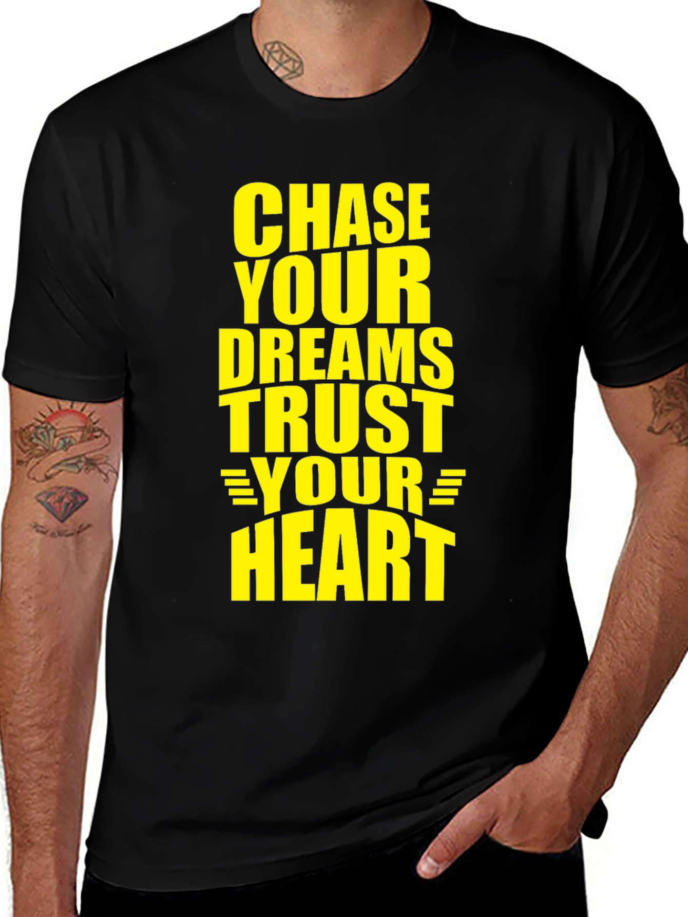 Chase Your Dreams Trust Your Heart Graphic Tee