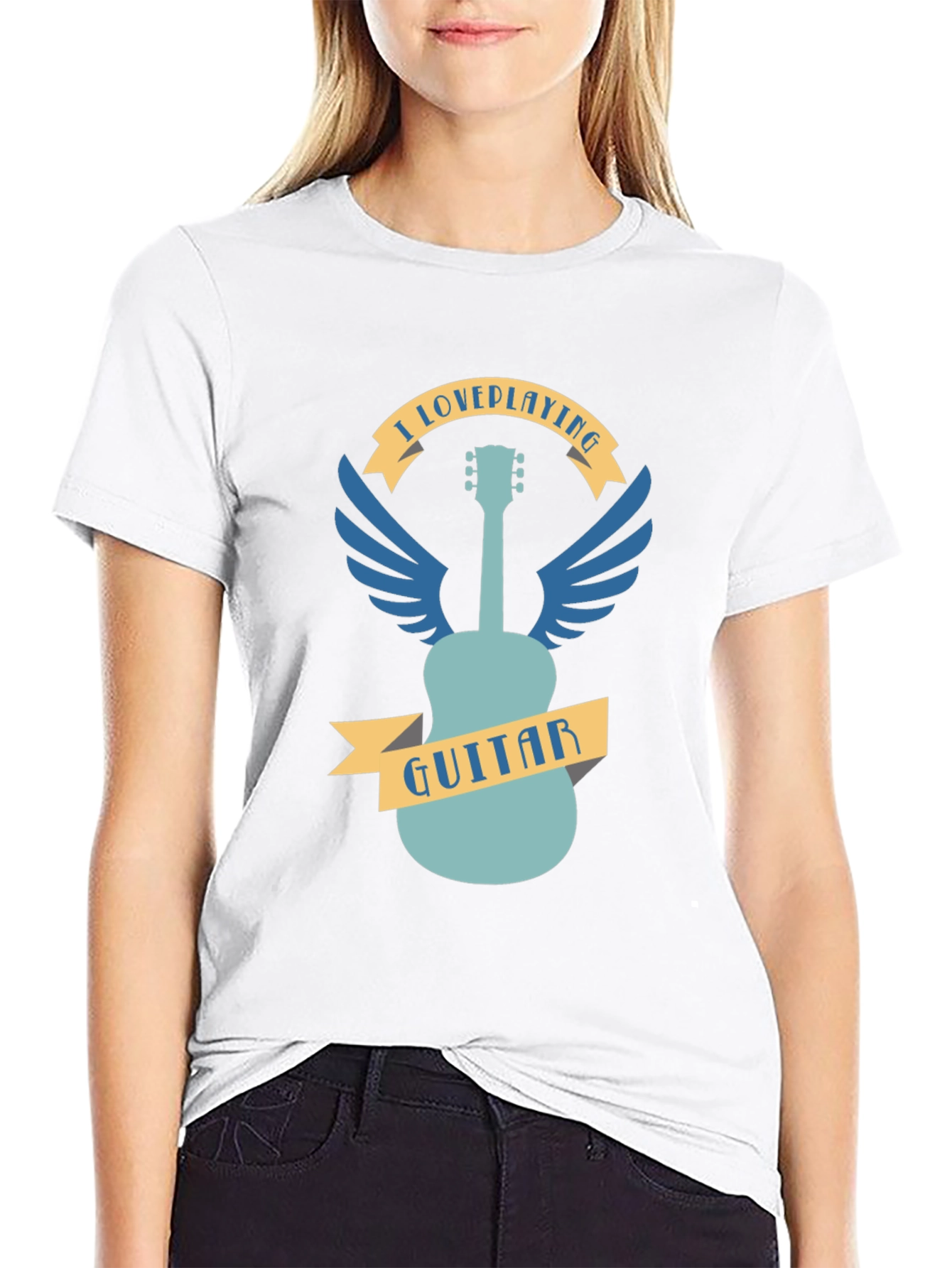 I Love Playing Guitar Graphic Tee