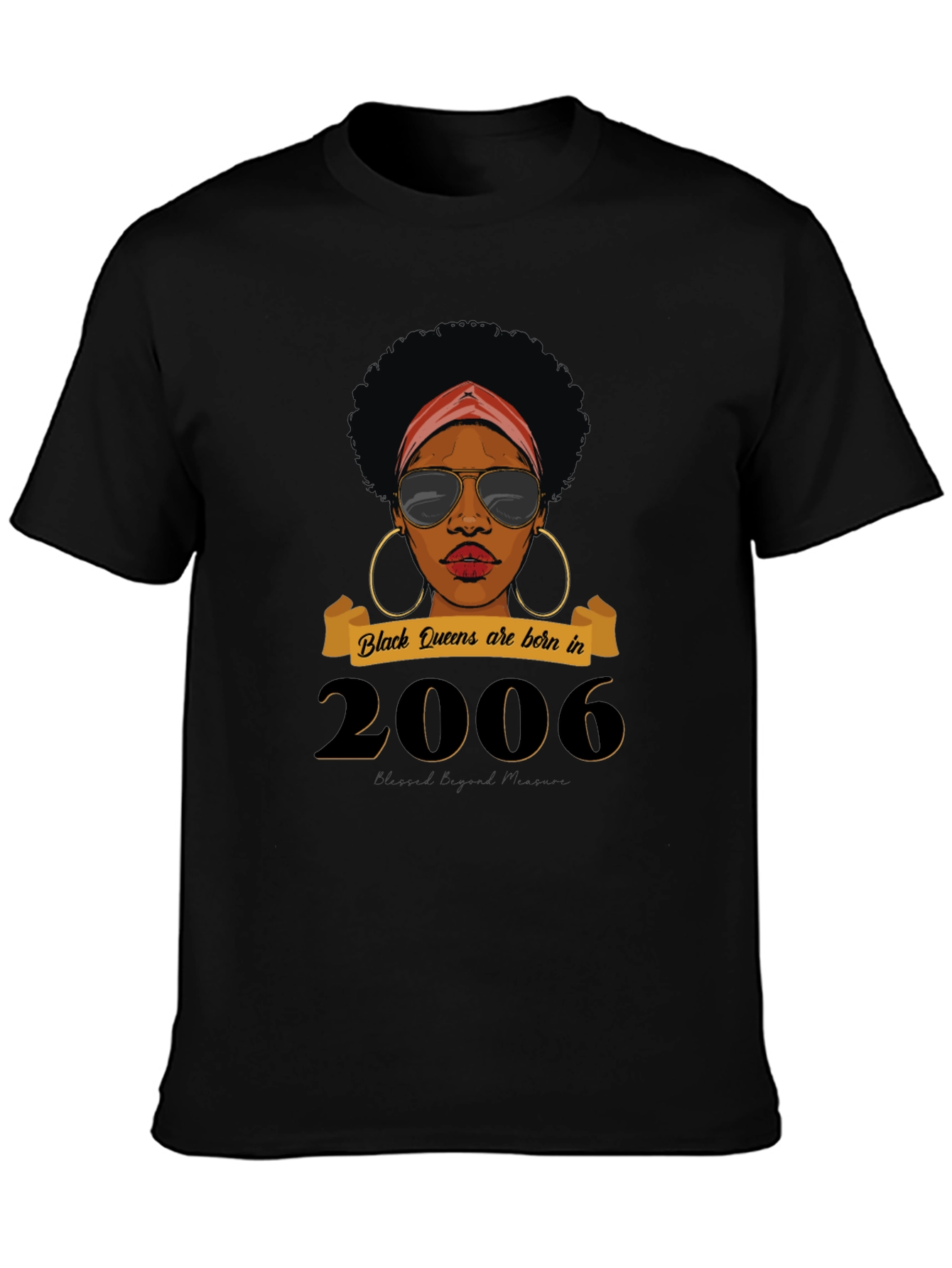 Black Queens Born In 2006 T-Shirt