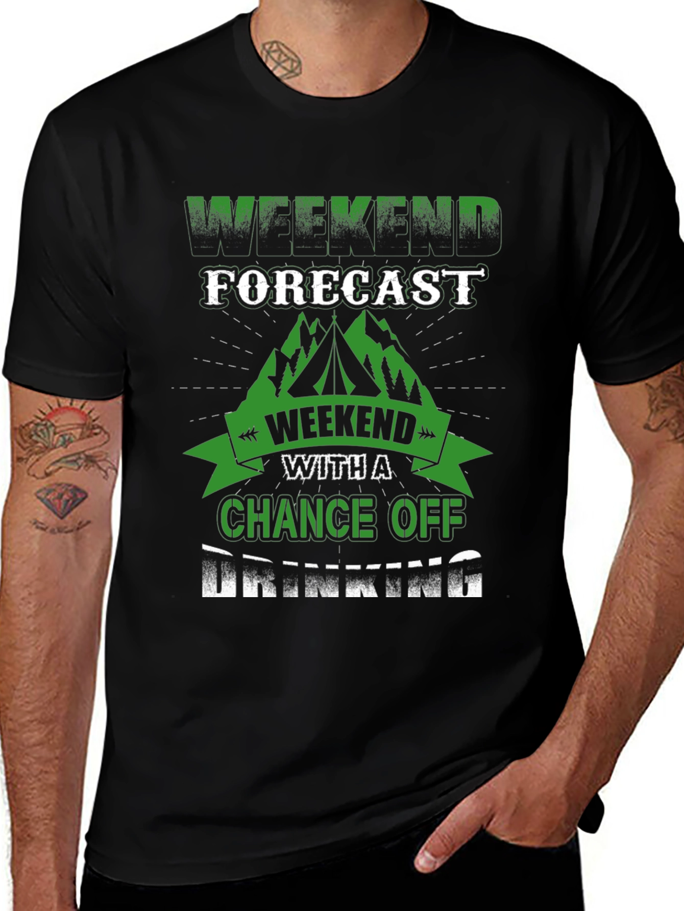Weekend Forecast Drinking T-Shirt