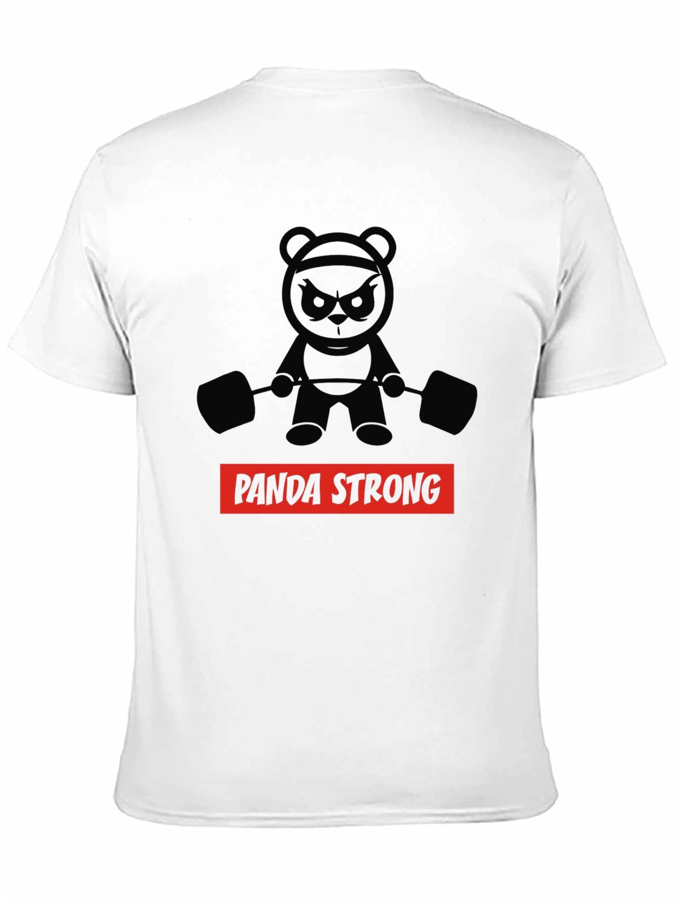 Panda Strong Black T-Shirt