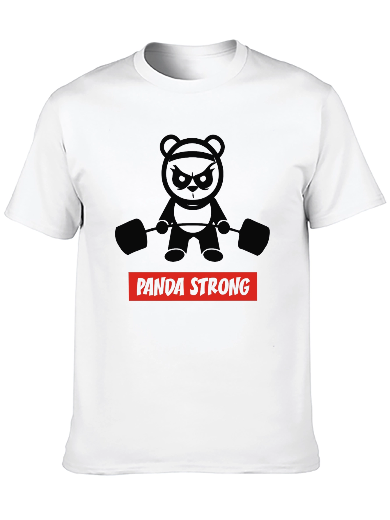 Panda Strong Black T-Shirt