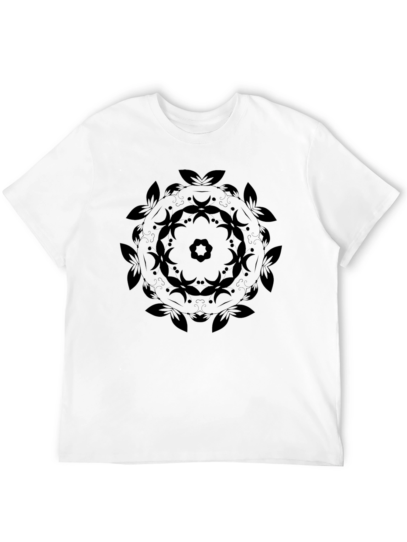 Black Mandala Graphic Tee - Stylish Everyday Wear