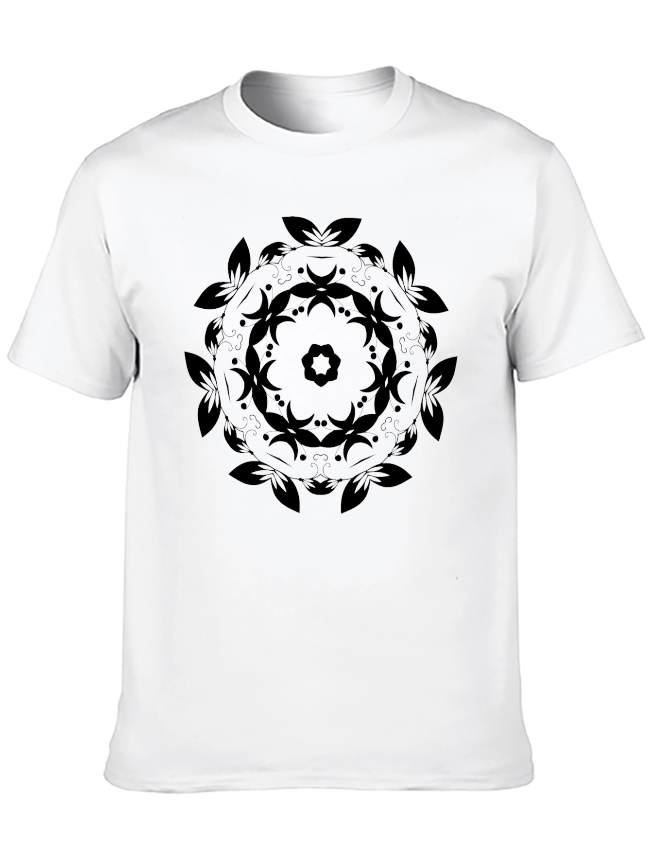 Black Mandala Graphic Tee - Stylish Everyday Wear