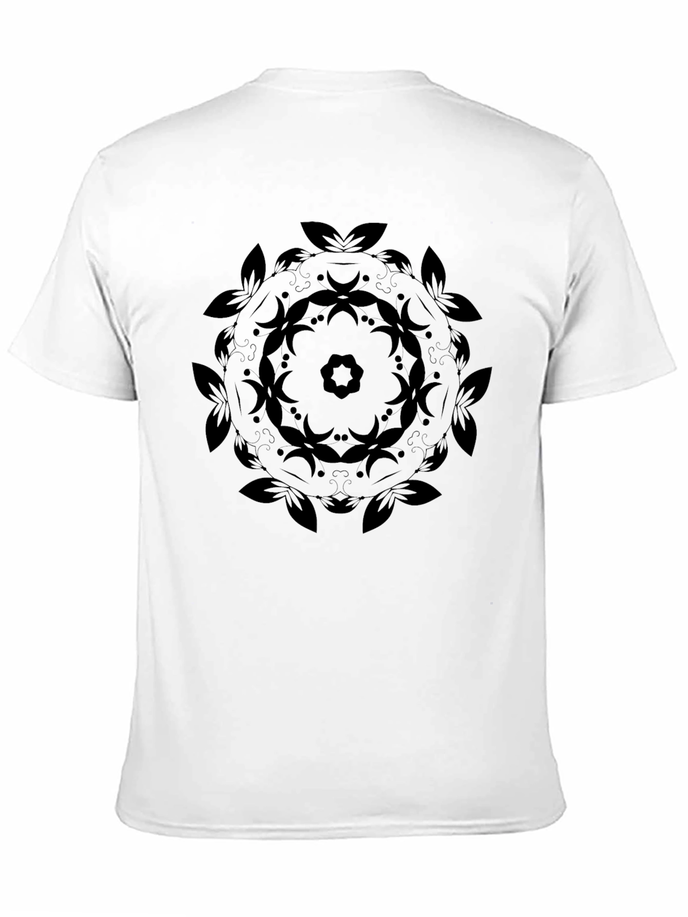 Black Mandala Graphic Tee - Stylish Everyday Wear