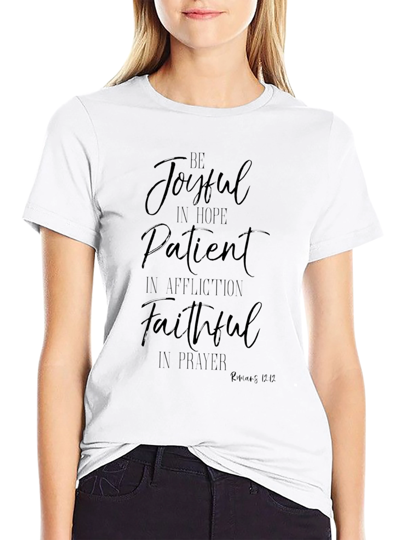 Joyful Hope Patient Faithful Graphic Tee