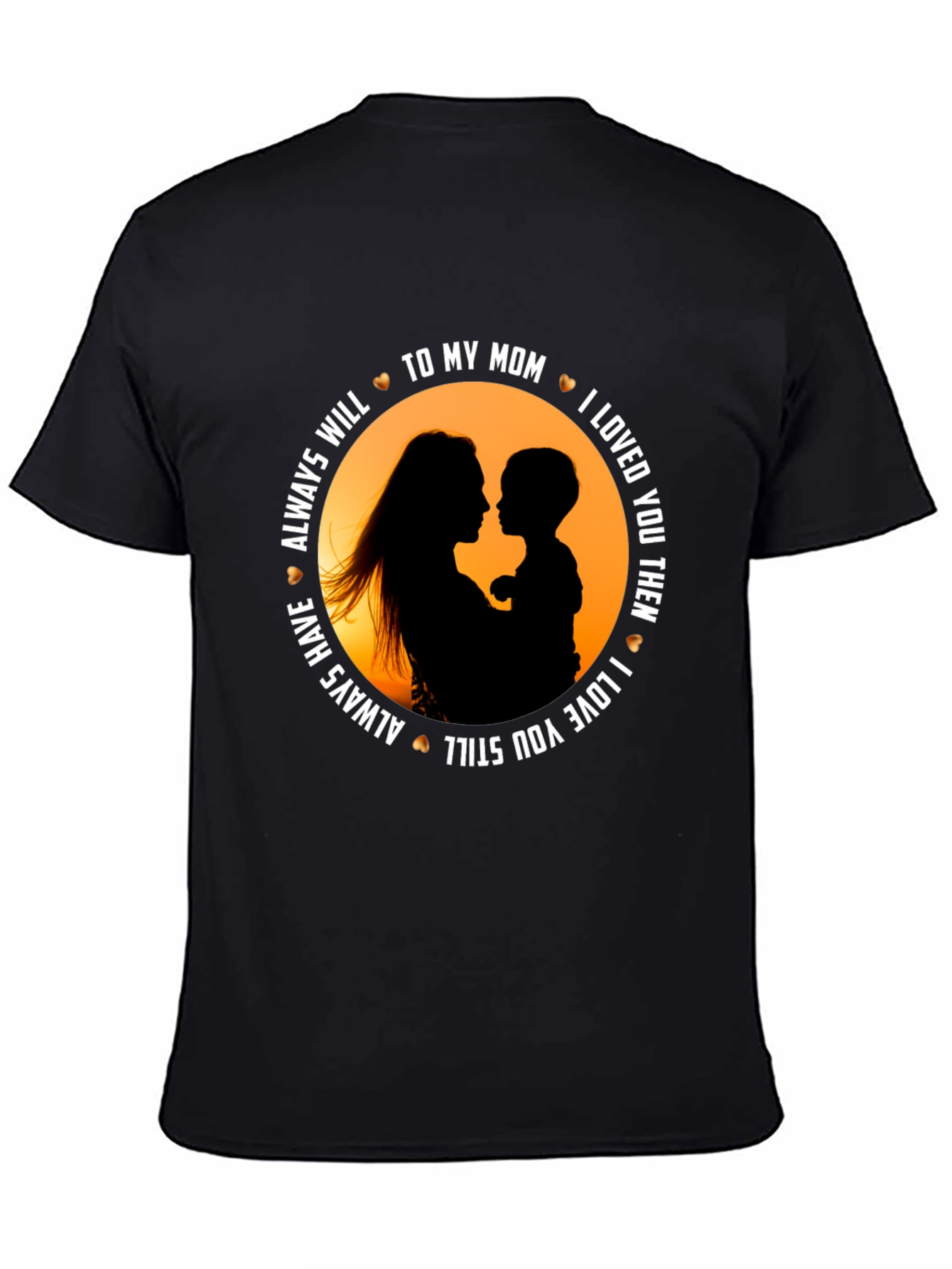 To My Mom Black Graphic Tee