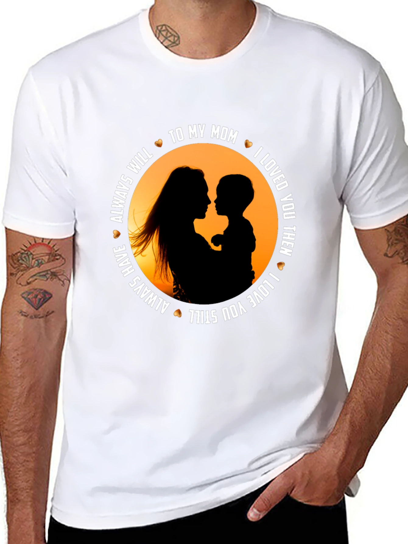 To My Mom Black Graphic Tee