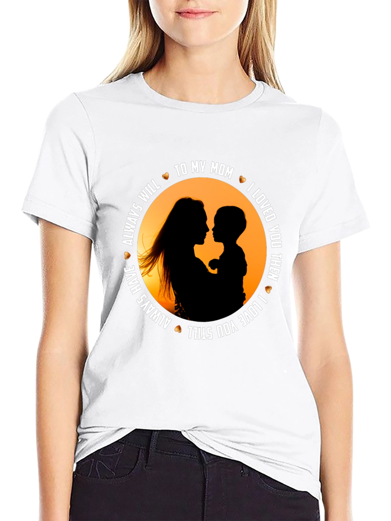 To My Mom Black Graphic Tee