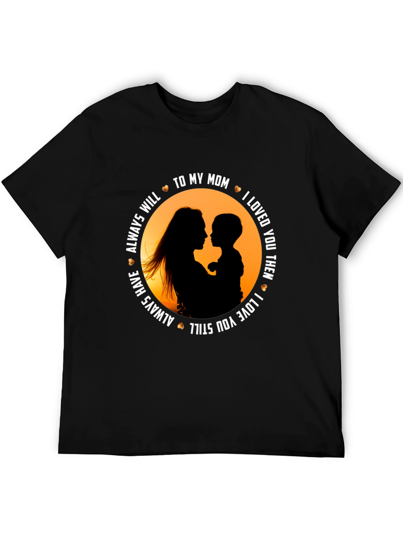 To My Mom Black Graphic Tee