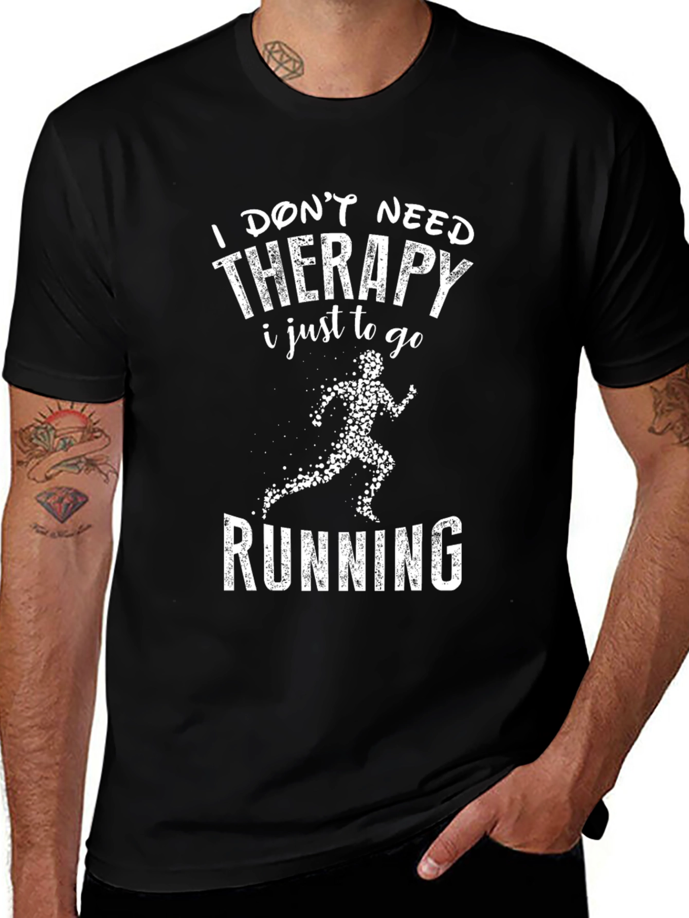 Running Therapy T-Shirt: Funny Workout Tee