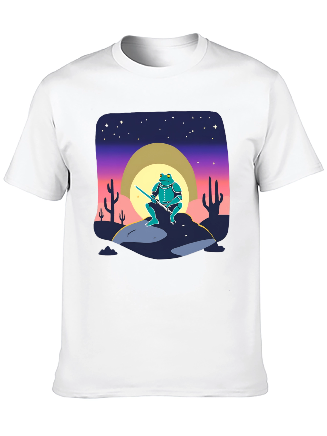 Frog Warrior T-Shirt: Desert Knight Design