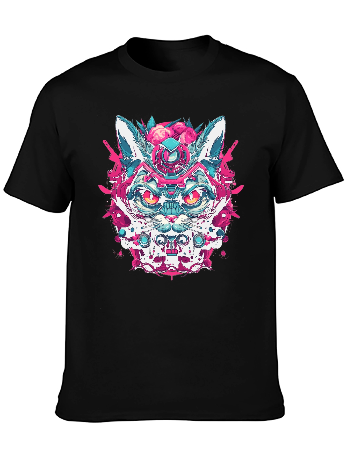 Cyberpunk Cat T-Shirt - Cool Graphic Tee