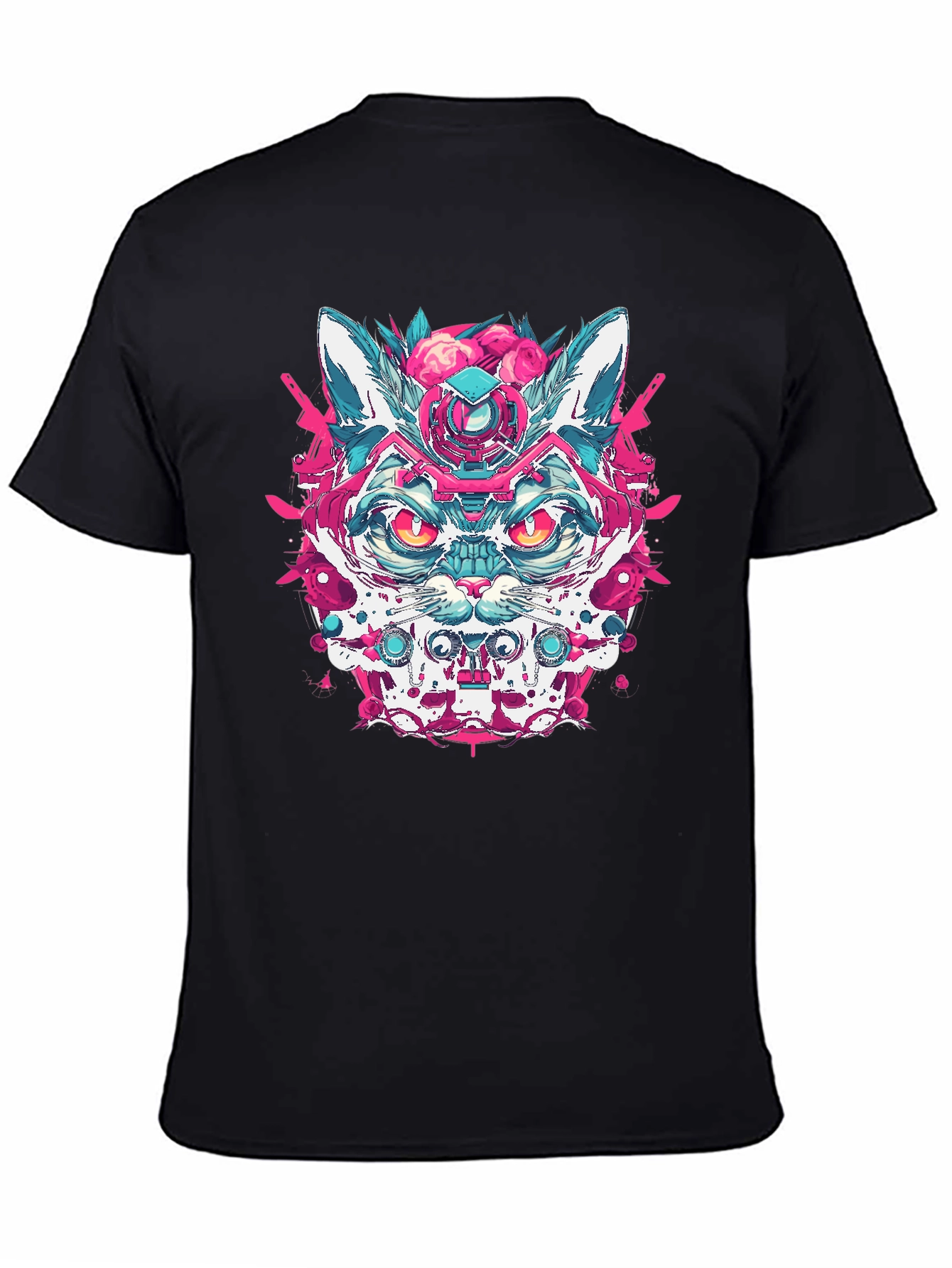 Cyberpunk Cat T-Shirt - Cool Graphic Tee