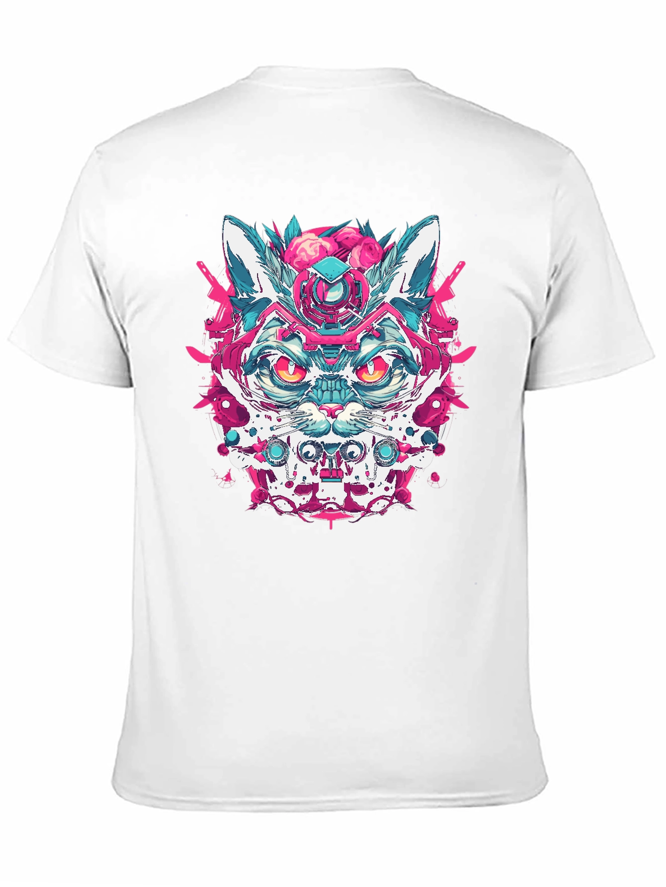 Cyberpunk Cat T-Shirt - Cool Graphic Tee